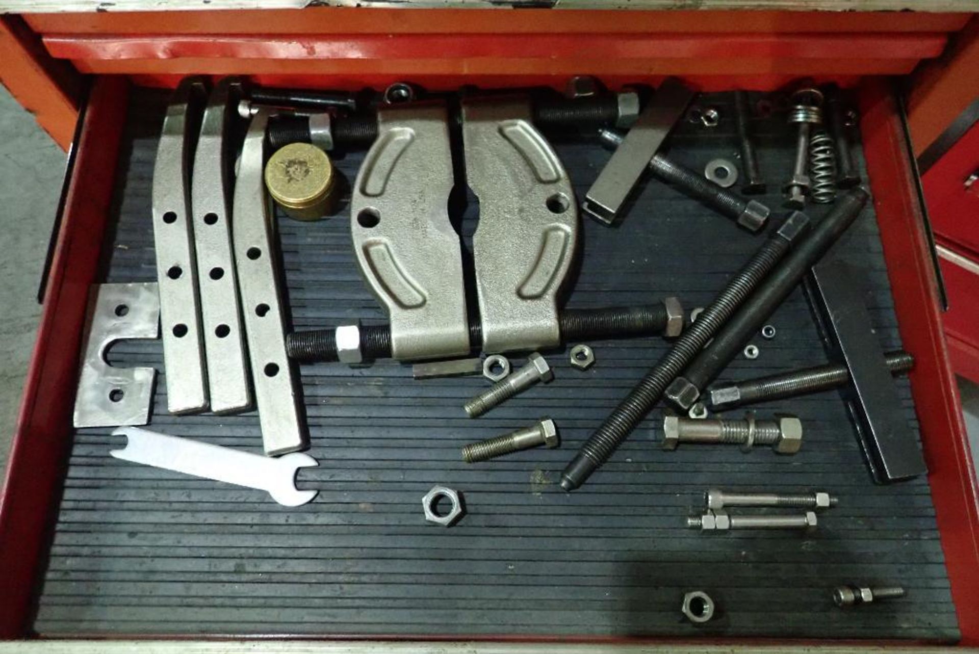 (2) tool chests with contents, wrenches, sockets, drill bits screw drivers, air tools, hammers, plie - Image 28 of 31