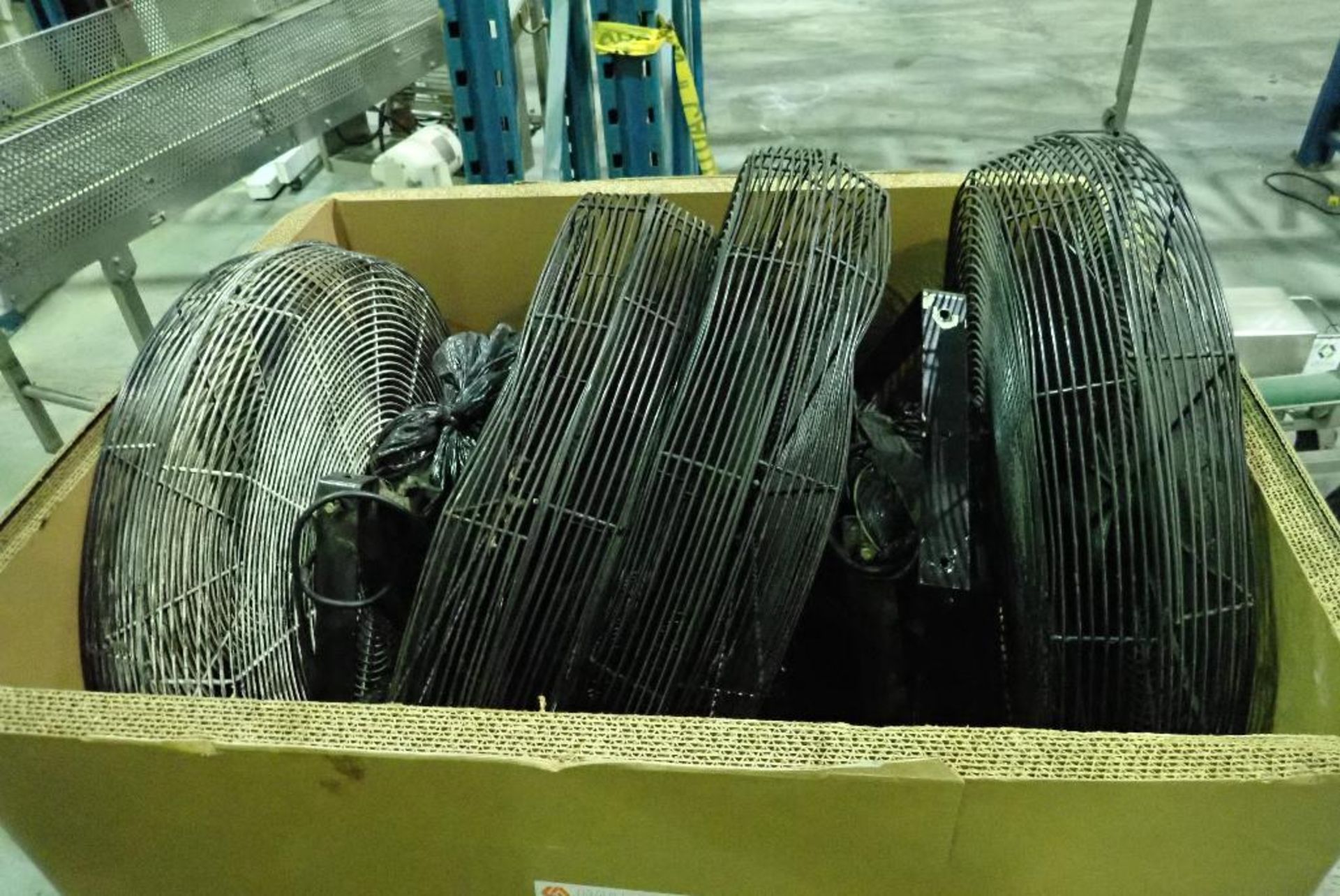 Skid of (6) 32 in. dia floor fans. **Rigging Fee: $25** (Located in Delta, BC Canada.) - Image 3 of 4
