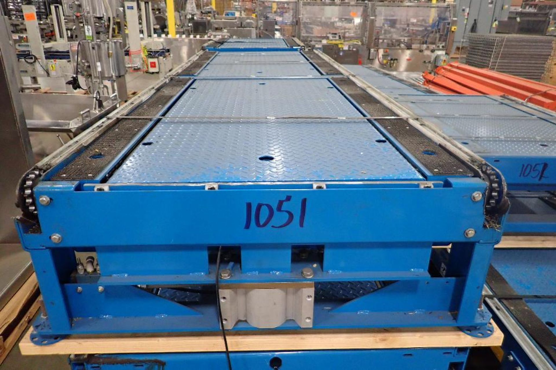 Hytrol pallet conveyor, approx. 100 ft. long x 40 in. wide, (4 skids). **Rigging Fee: $200** (Locate - Image 2 of 12