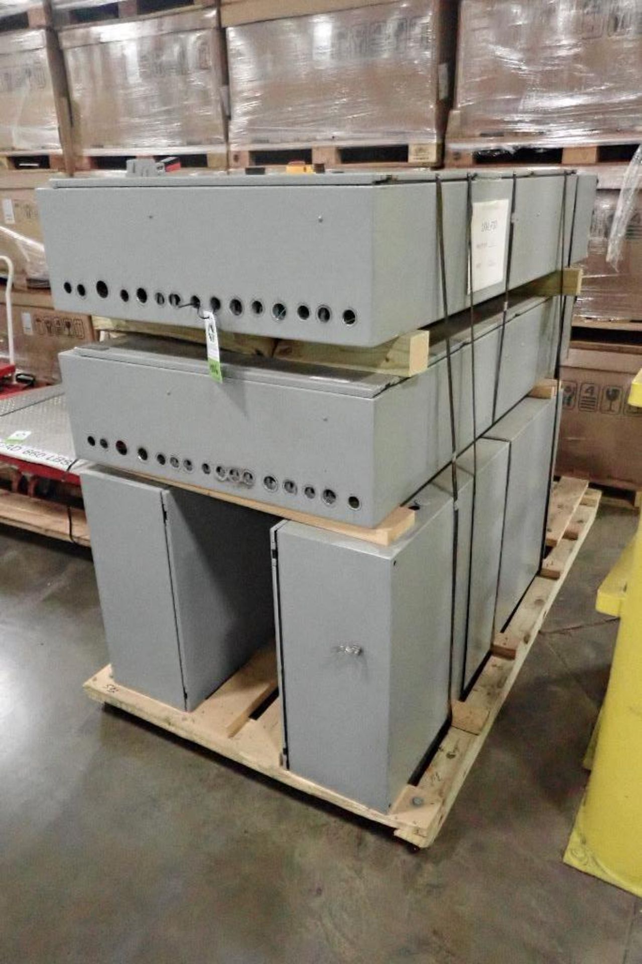 (4) mild steel control panels (LOT). **Rigging Fee: $50** (Located in 3703 - Eagan, MN.) - Image 2 of 6