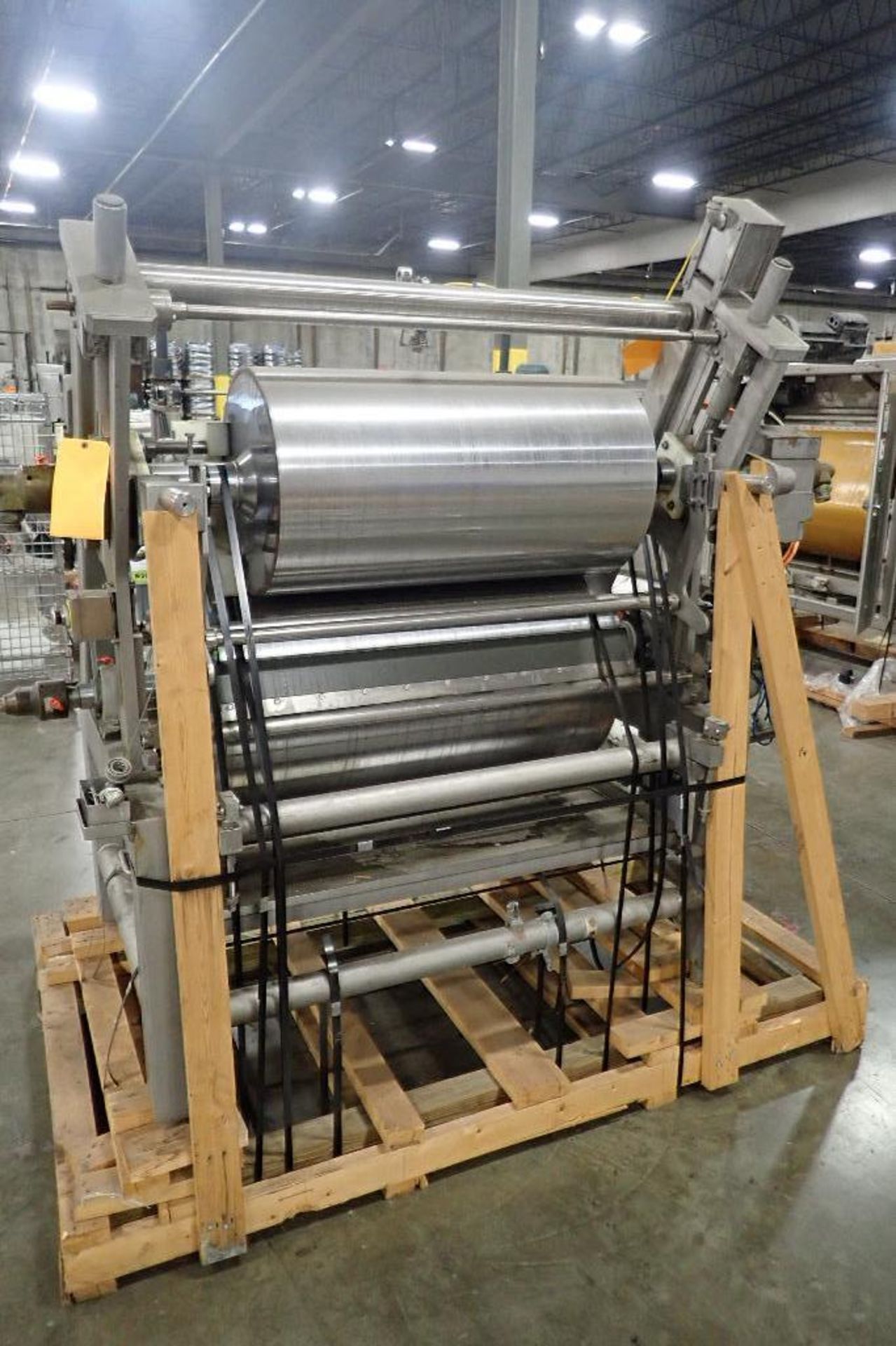 2004 Sollich slabbing roller, 26 in. dia x 1 meter wide bottom roll, 17 in. dia x 33.75 in. wide top - Image 4 of 10