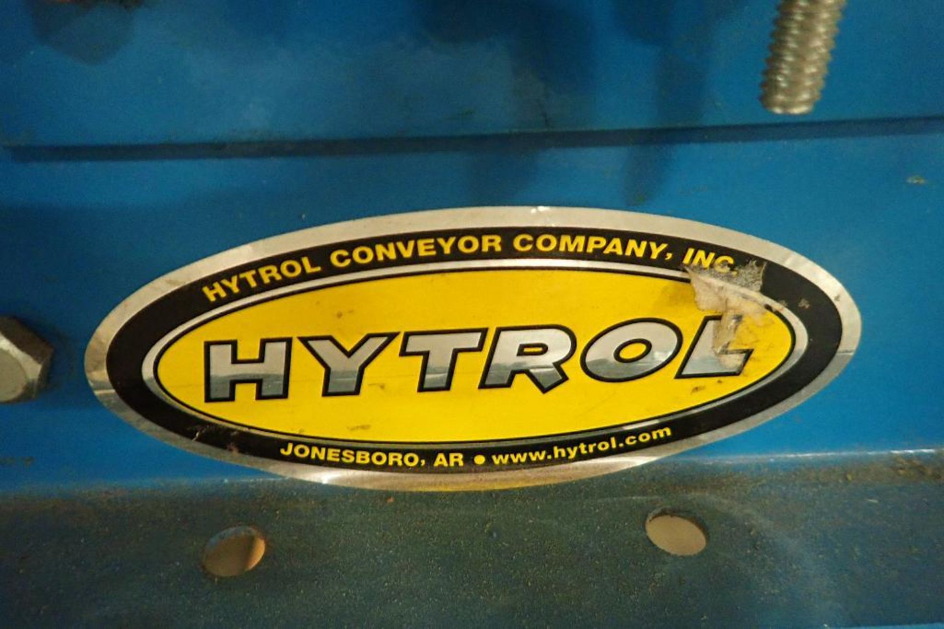 Skid of Hytrol powered roller conveyor, approx. 18 ft. long x 15 in. wide, motors and drives, speed - Image 4 of 10