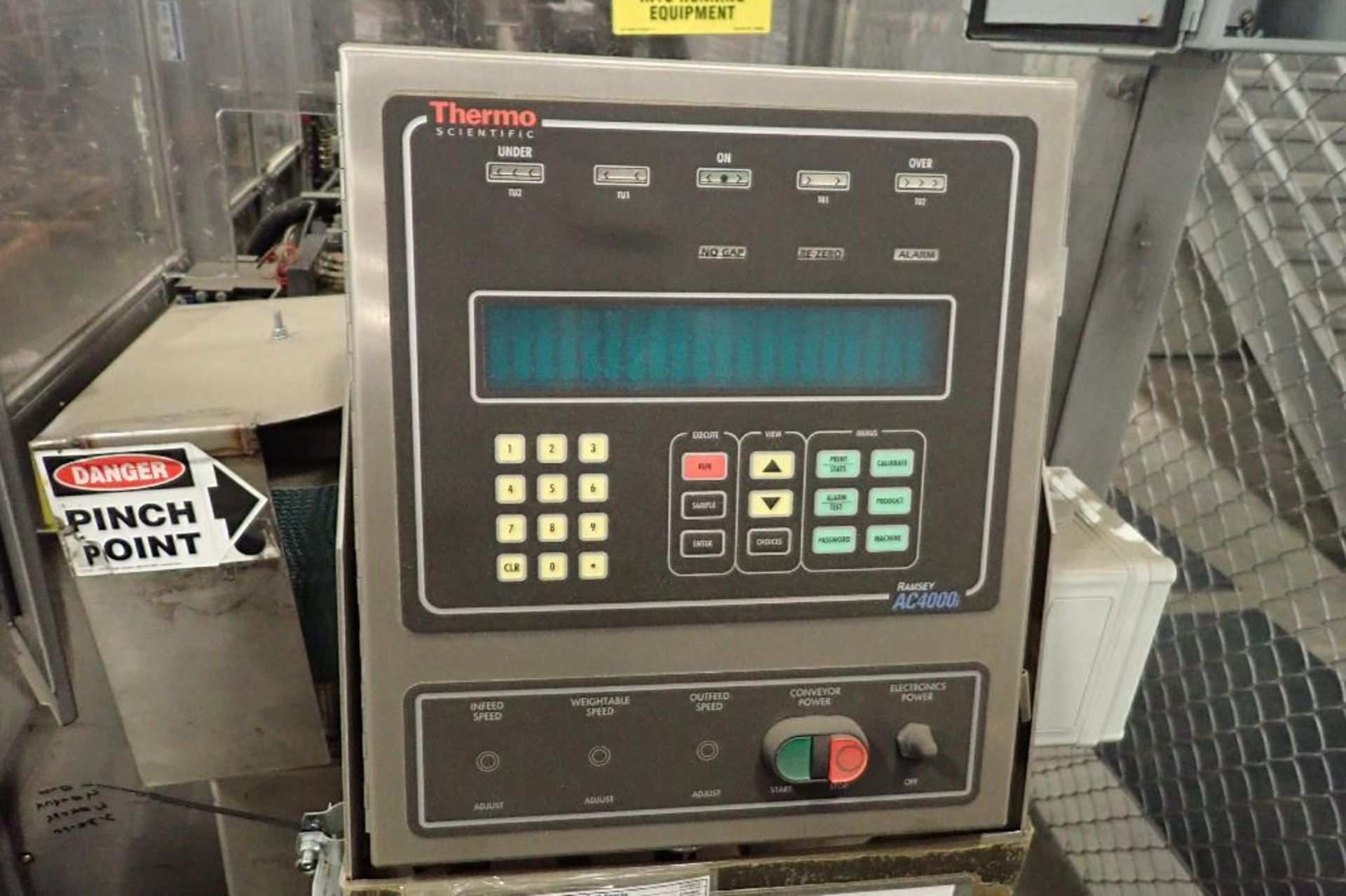 Thermo Scientific high speed checkweigher, 10 in. wide belt. **Rigging Fee: $50** (Located in 3703 - - Image 3 of 5