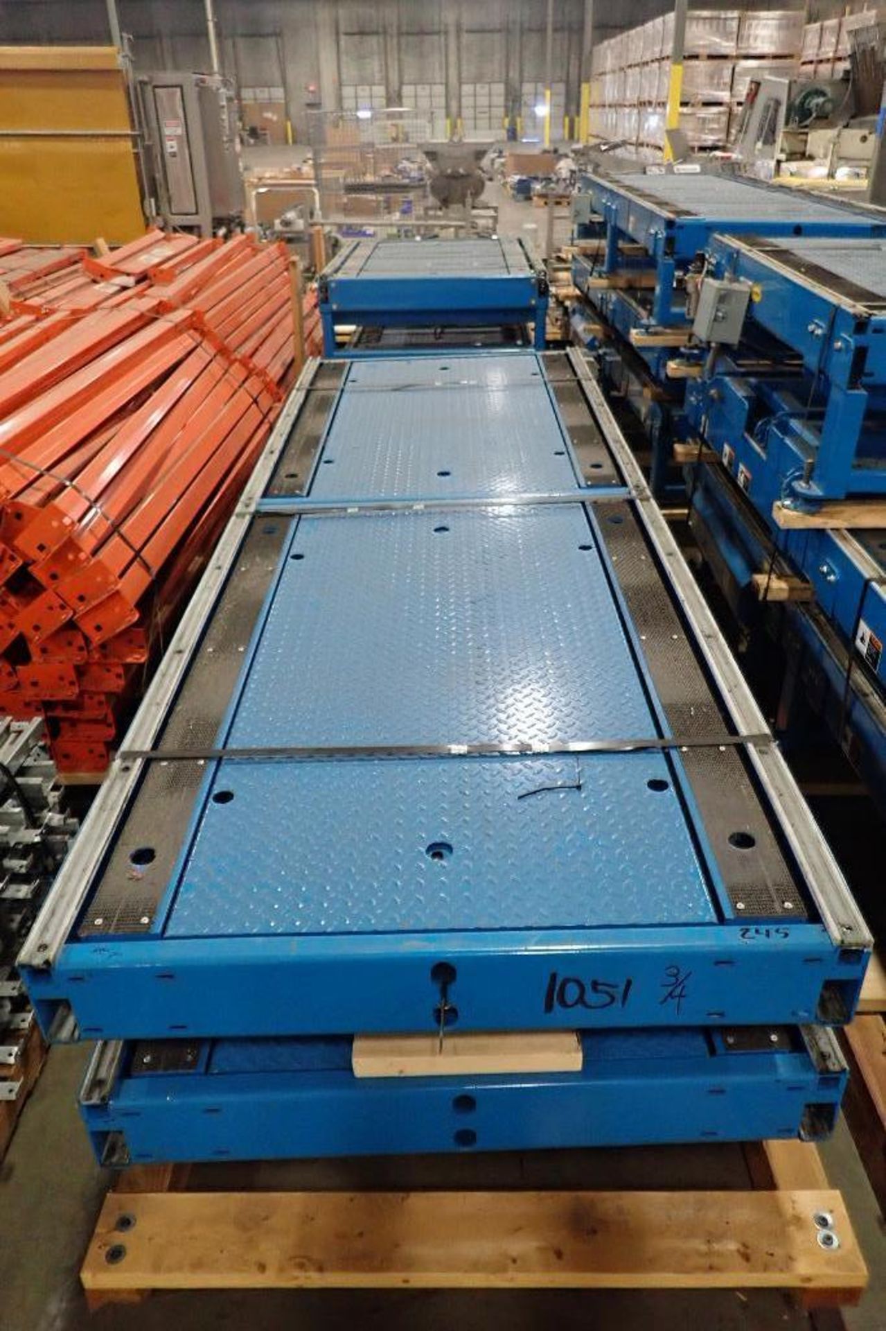 Hytrol pallet conveyor, approx. 100 ft. long x 40 in. wide, (4 skids). **Rigging Fee: $200** (Locate - Image 6 of 12