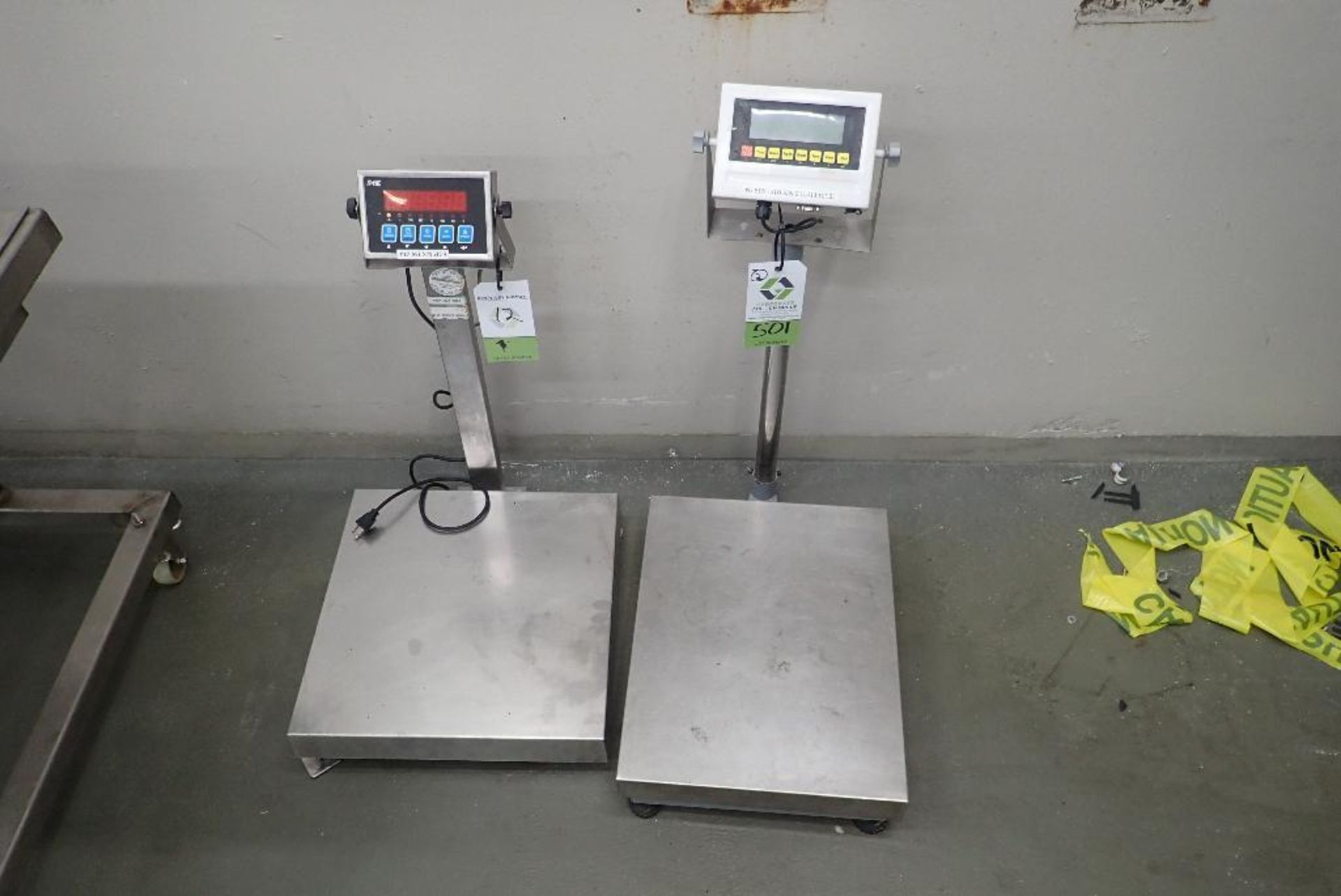 Intertek Model M1 bench scale, 18 in. x 18 in. platform, 2014 Weighing Indicator type LP7510 bench s - Image 2 of 7