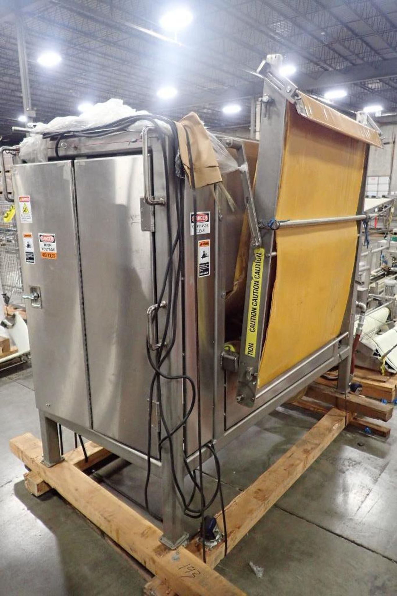 Single drum rotary moulder, 22 in. dia x 48 in. wide, SS frame. **Rigging Fee: $100** (Located in 37 - Image 3 of 15