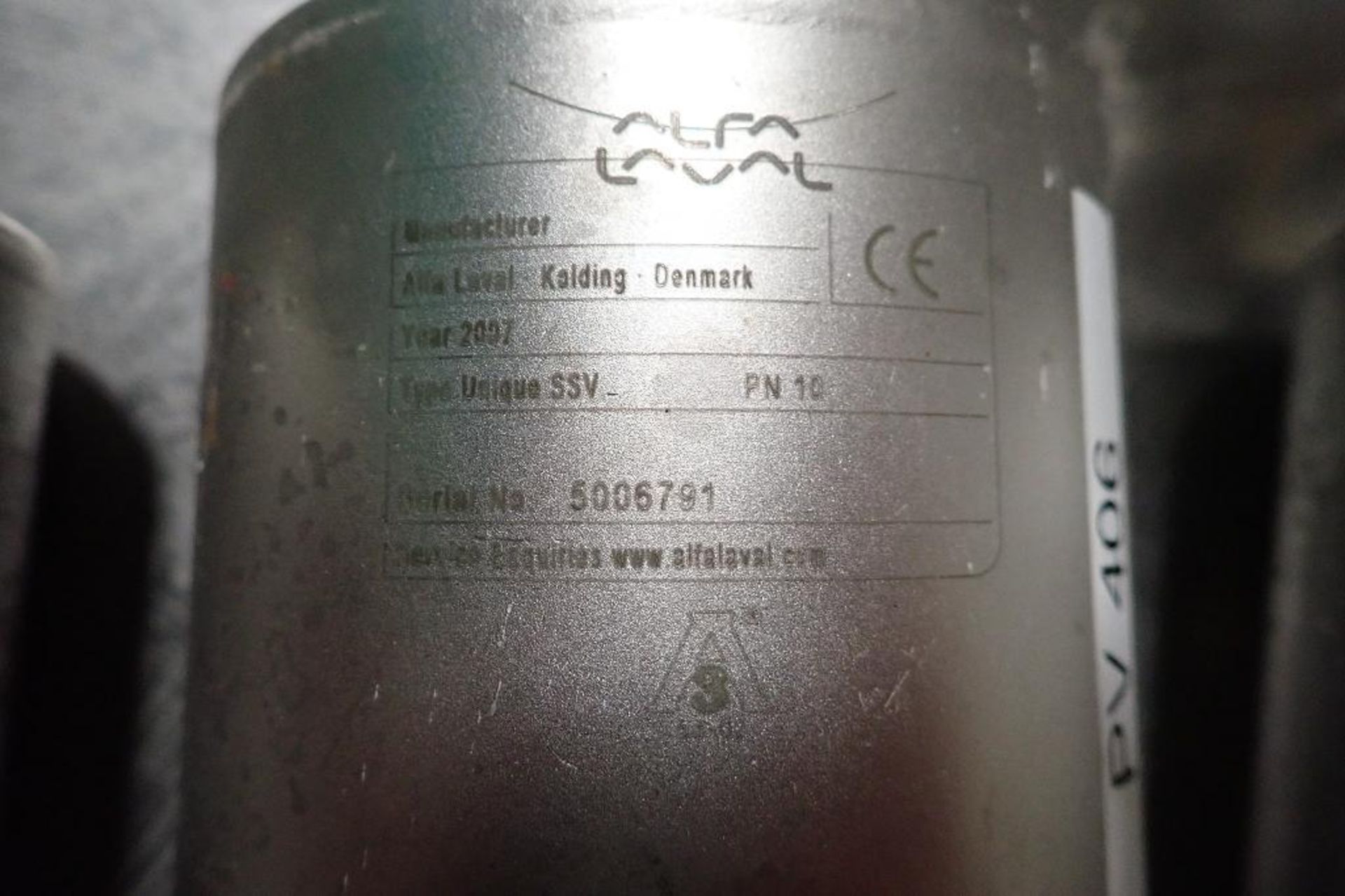 (3) Alfa Laval pneumatic valves, Type: SSV PN10, 2 in. outlets. **Rigging Fee: $25** (Located in Win - Image 3 of 3