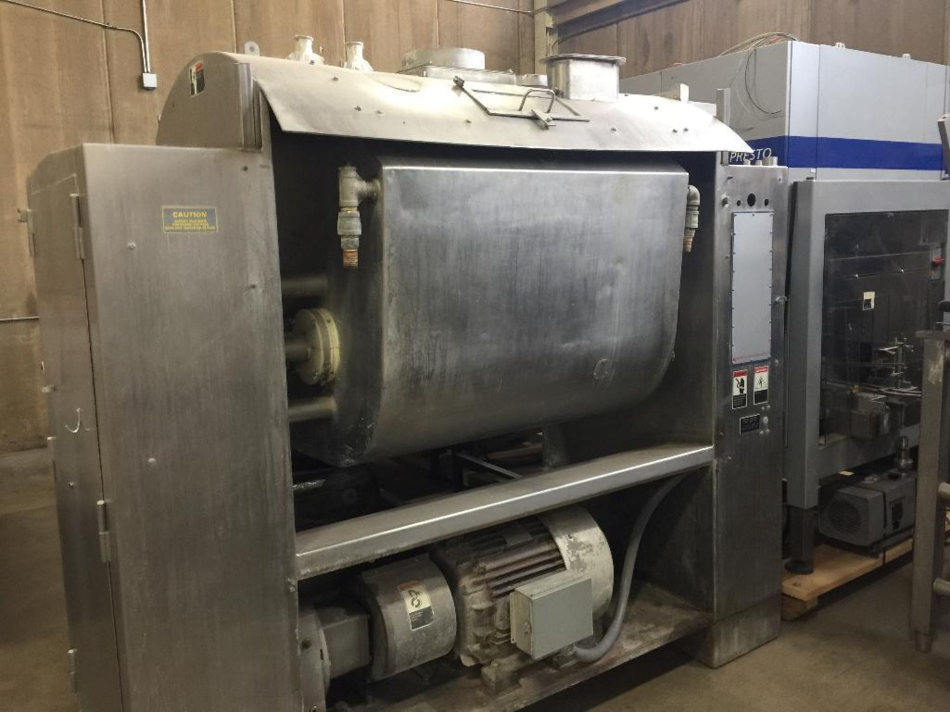 Peerless SS jacket mixer, Model DA250HD, SN 201004, 60 hp motor, 235 psig water or glycol, 98 in. ta - Image 3 of 23