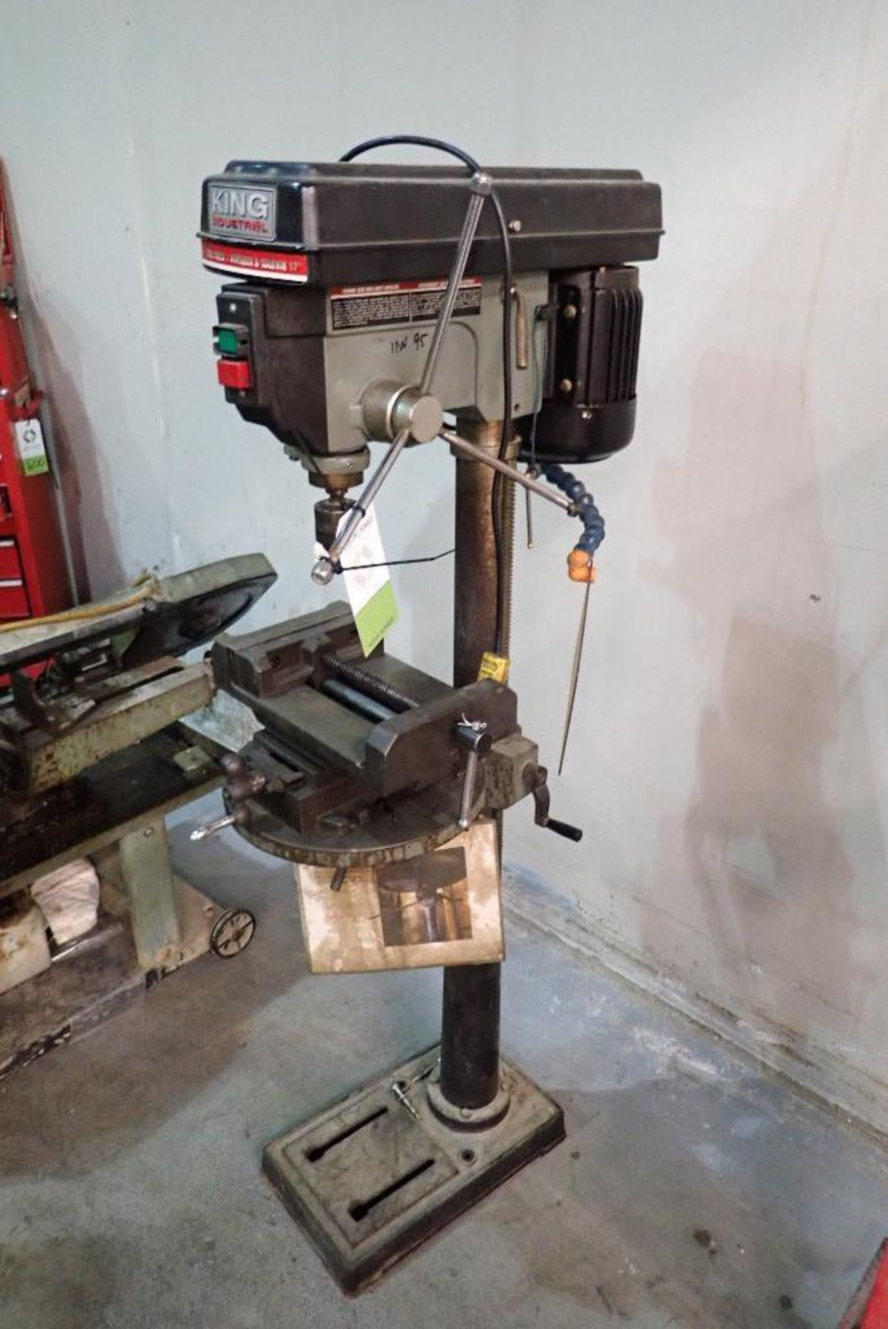 2007 King industrial drill press, 17 in., with vise, Model KC-118FC, 16 speed, 5/8 in. chuck. **Rigg - Image 2 of 7