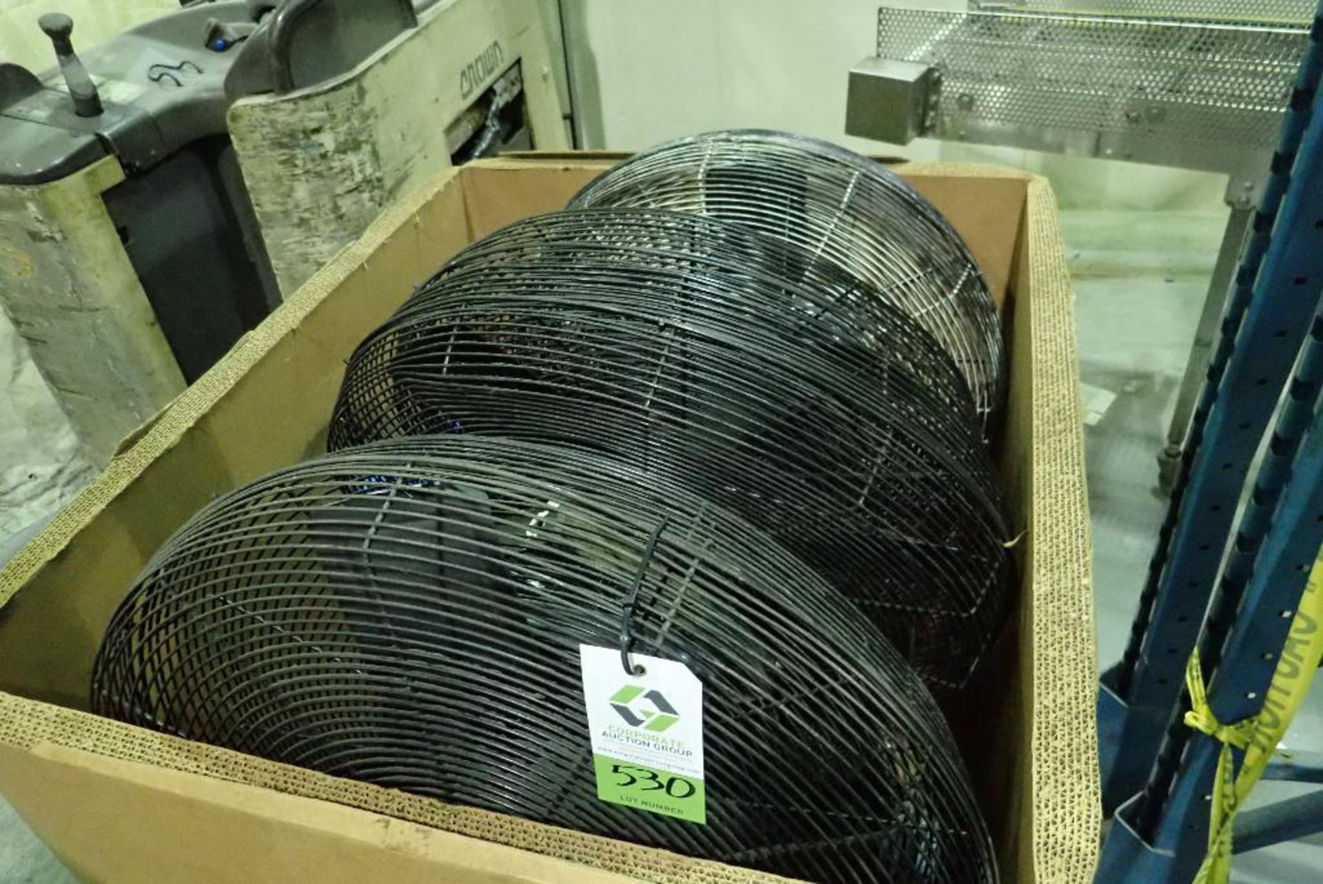 Skid of (6) 32 in. dia floor fans. **Rigging Fee: $25** (Located in Delta, BC Canada.) - Image 2 of 4