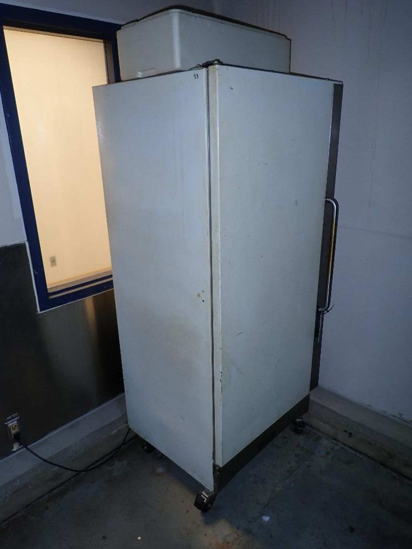 Arctic air single door freezer, 32 in. wide x 28 in. deep x 70 in. tall. **Rigging Fee: $50** (Locat - Image 2 of 3