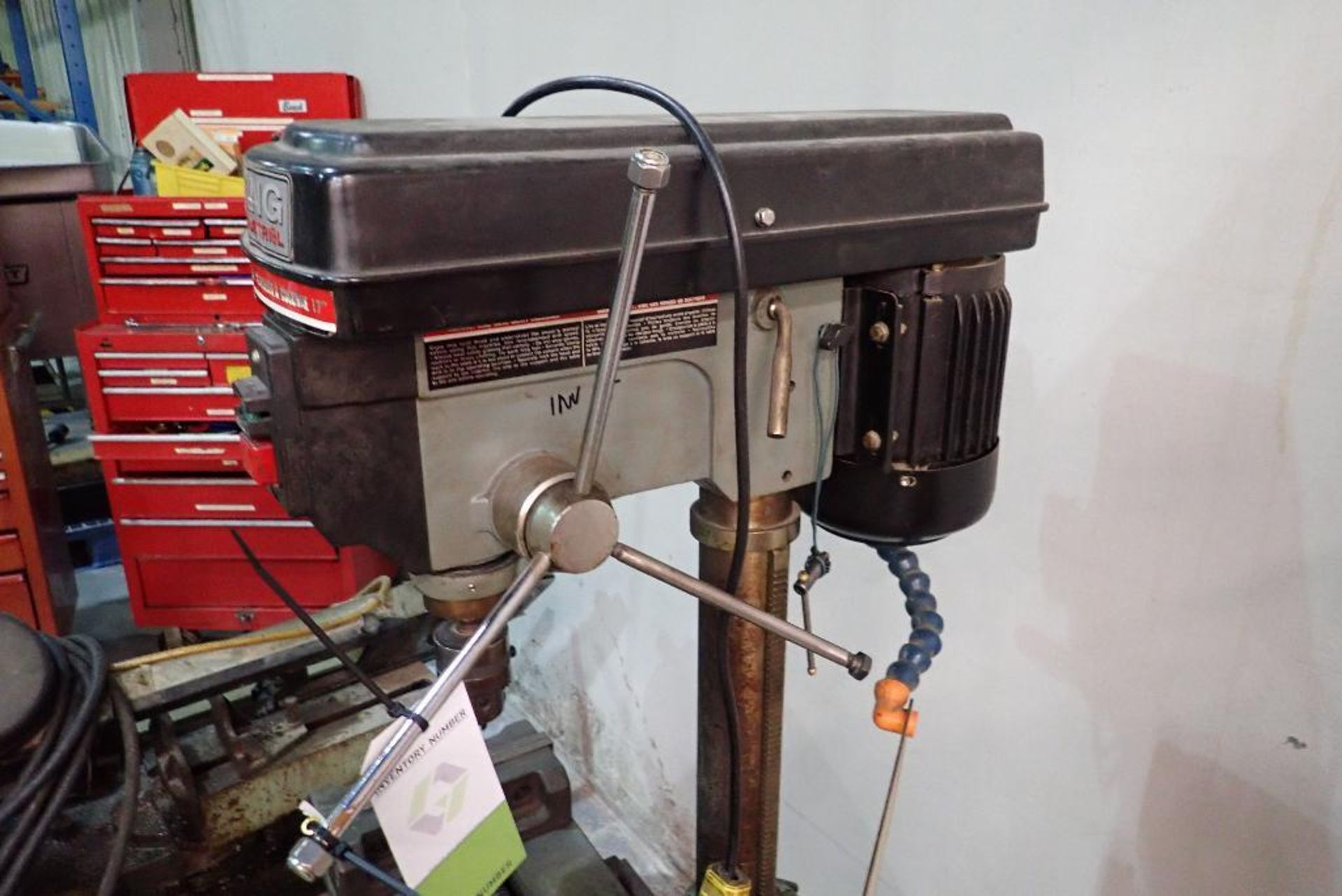 2007 King industrial drill press, 17 in., with vise, Model KC-118FC, 16 speed, 5/8 in. chuck. **Rigg - Image 3 of 7