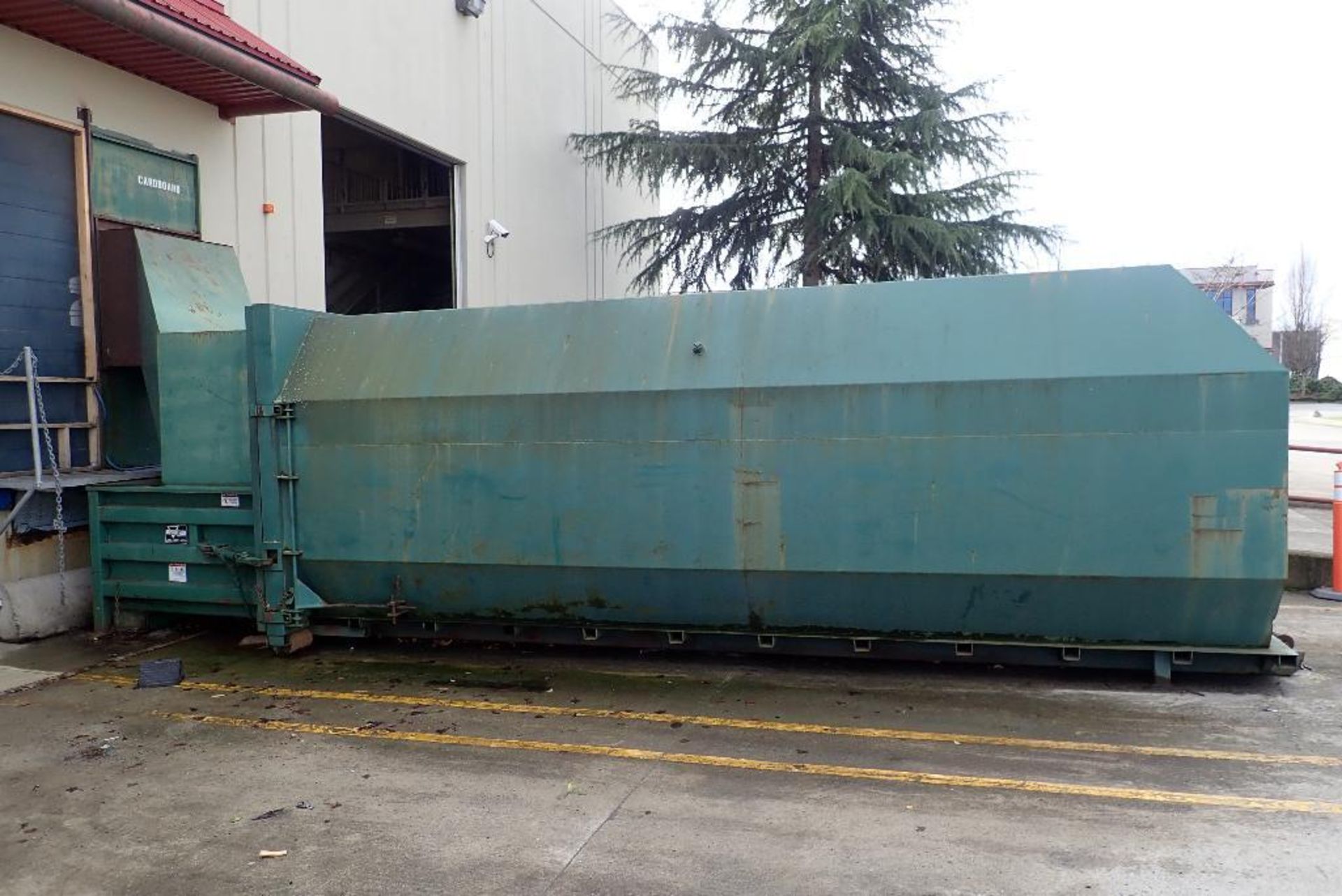 2002 Marathon compactor, Model TC-220-T/HD, SN 401690 0B, cardboard compactor with 40 yard roll off - Image 4 of 9