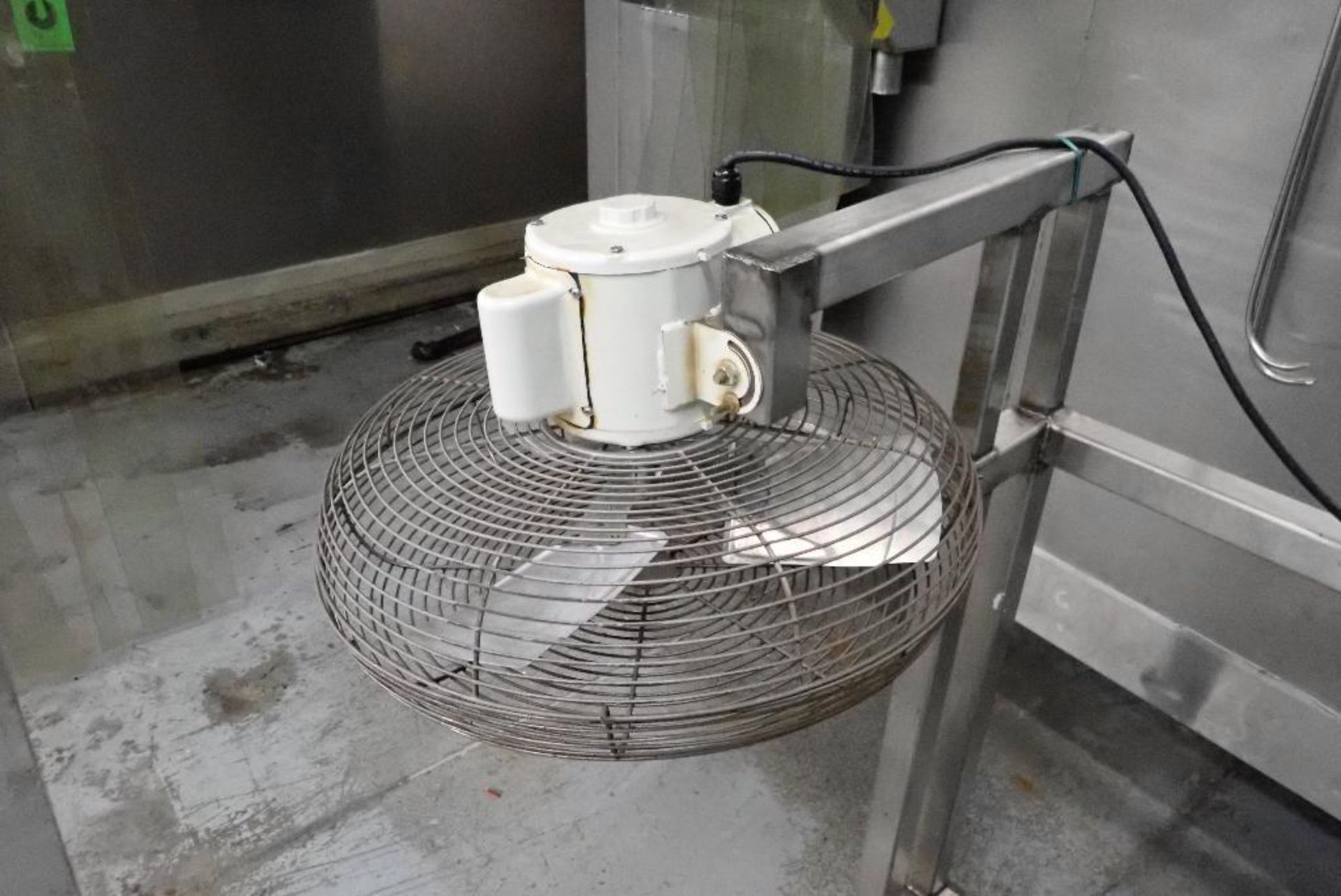 (2) SS ambient cooling fans, 38 in. tall clearance, SS frames, on casters. **Rigging Fee: $50** (Loc - Image 7 of 7