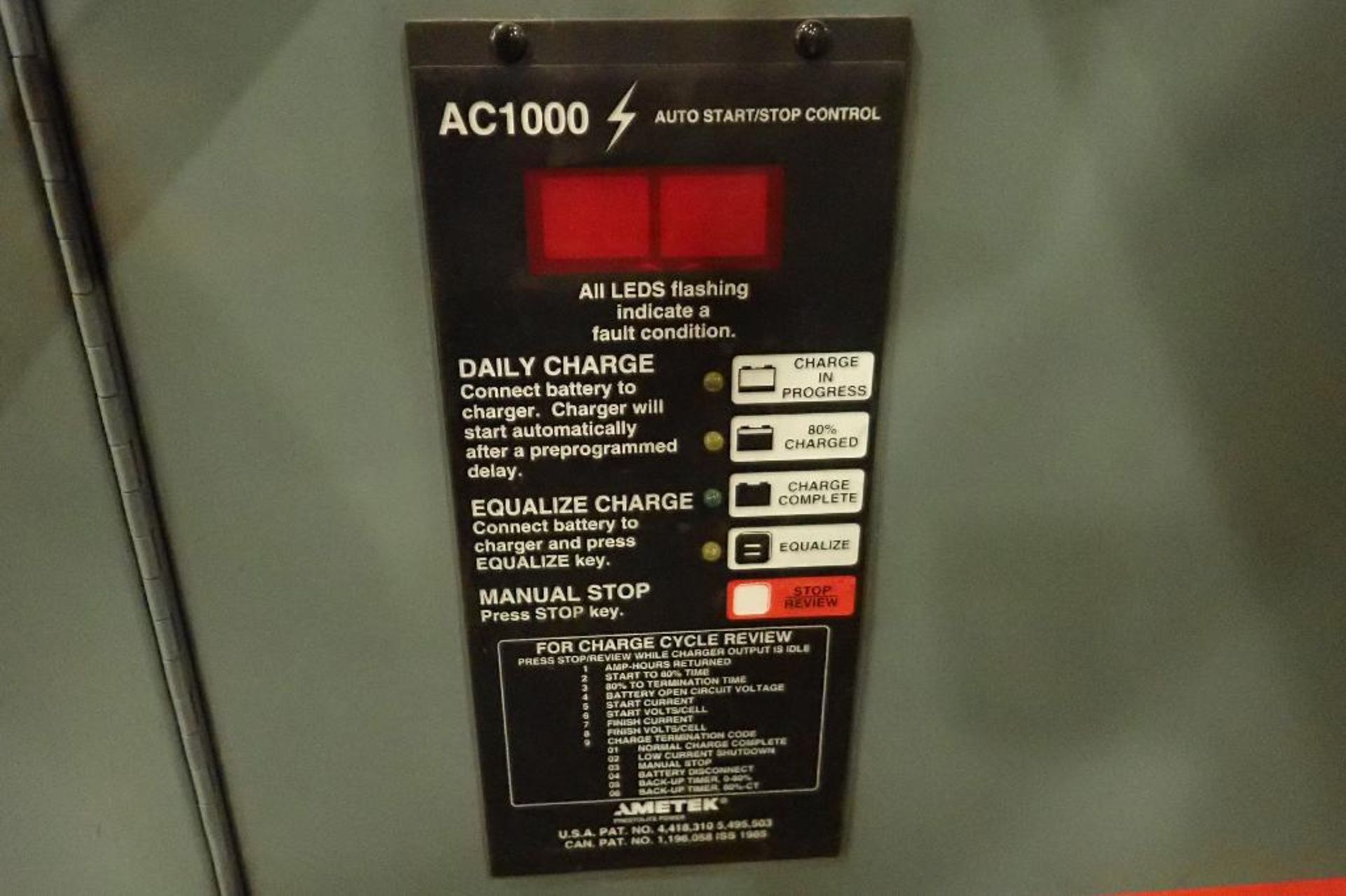 Prestolite 36 volt charger, Model 1050c3-18, SN 107CS50595. **Rigging Fee: $50** (Located in 3703 - - Image 2 of 5