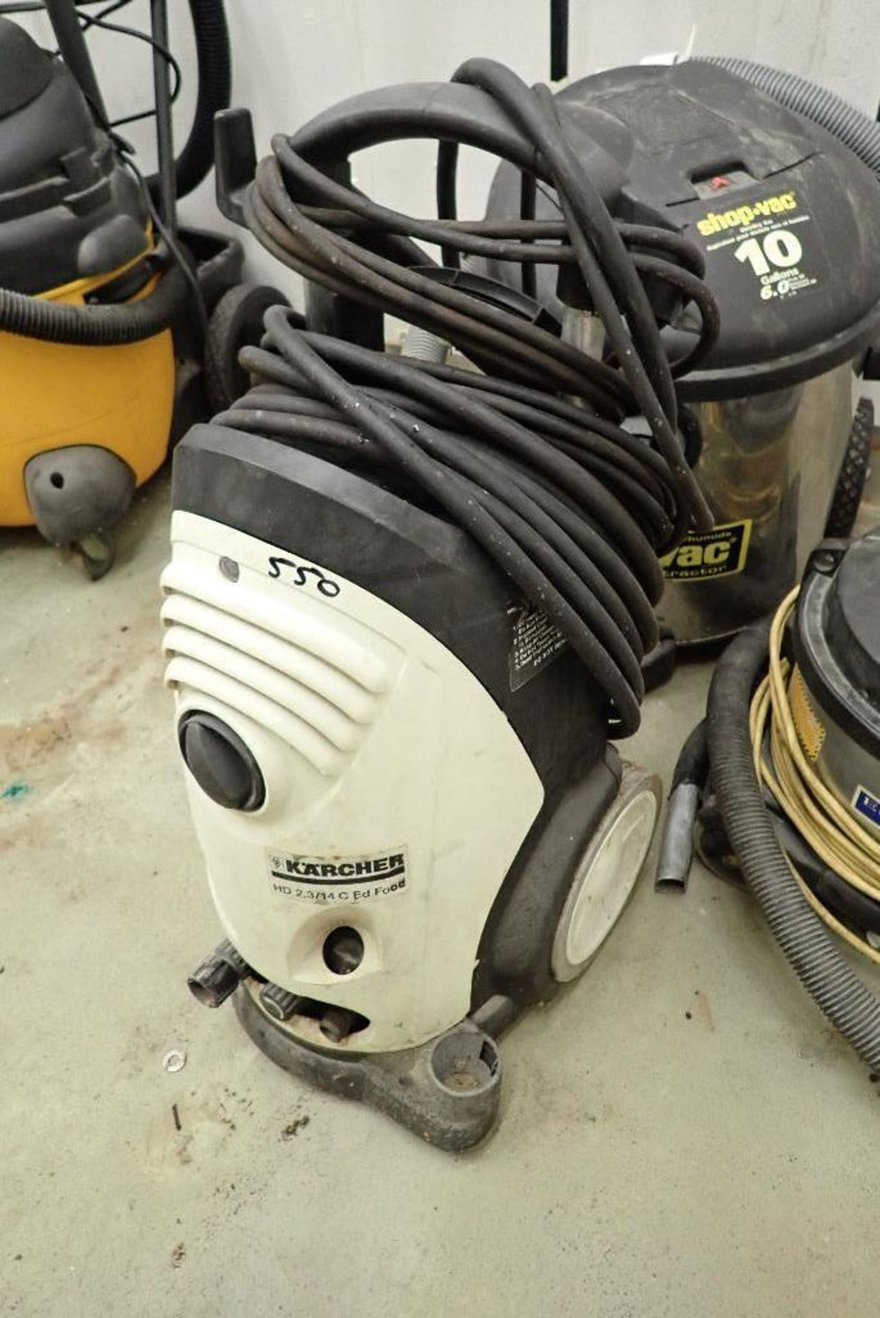 Karcher pressure washer, (2) shop vac. **Rigging Fee: $15** (Located in Delta, BC Canada.) - Image 4 of 7