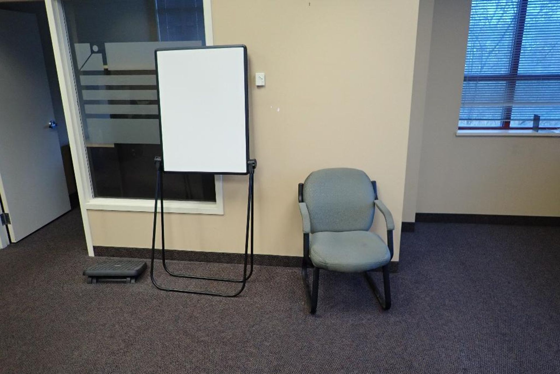 Contents of conference room, conference table, couch, chairs, mini fridge. **Rigging Fee: $400** (Lo - Image 3 of 8