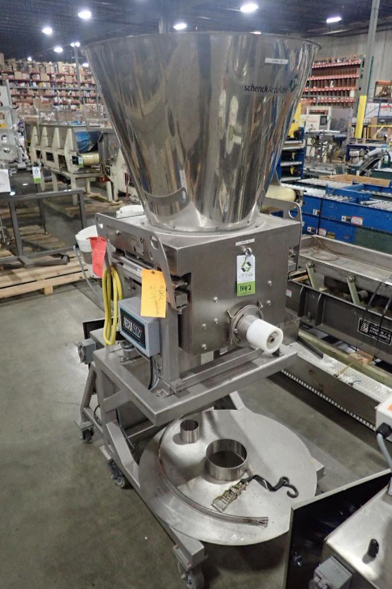 2009 Schenck Accurate SS ingredient feeder, Type MODMG-SC-2A, SN 134382-18A-MECCM, on load cells, SS - Image 2 of 12