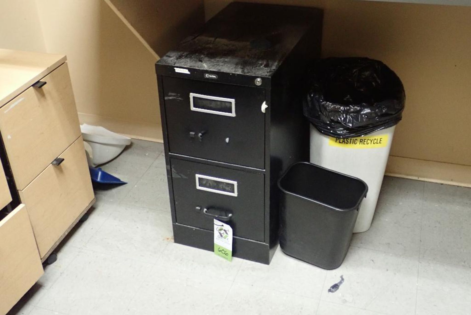 Contents of QA lab, desks, filing cabinet, chairs, NO IT EQUIPMENT. **Rigging Fee: $150** (Located i - Image 2 of 4