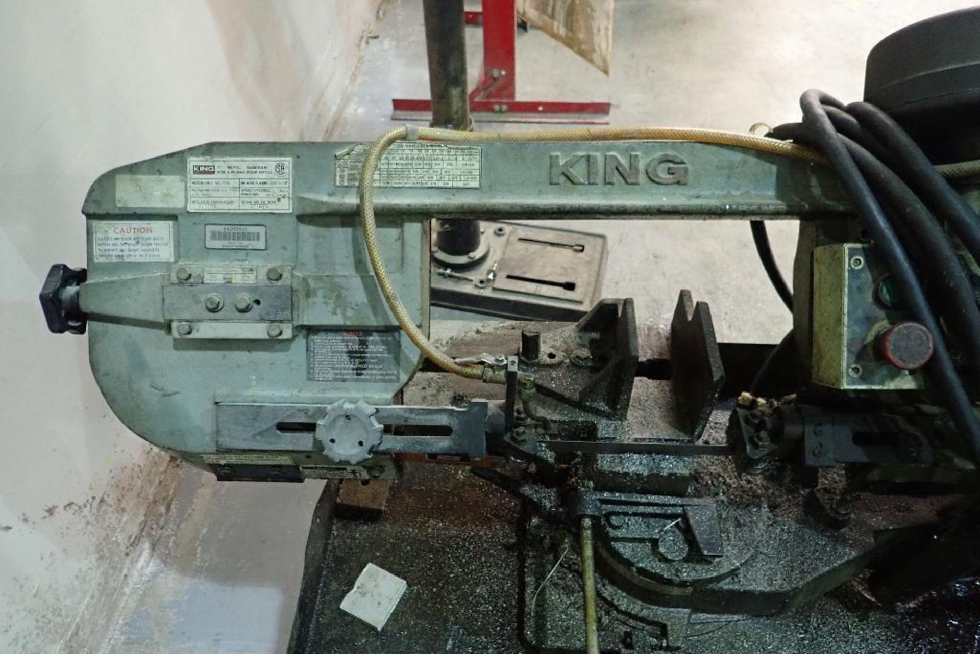 2003 King Industrial portable horizontal band saw, 7 in., Model KC-712S, SN 370820, 4 speed, 220 vol - Image 4 of 6