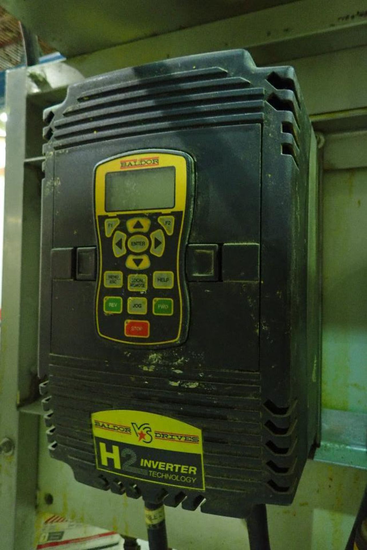 Portable control panel, on wheels, Allen Bradley powerflex 4 vfd, 2 hp, Baldor variable speed drive. - Image 7 of 7