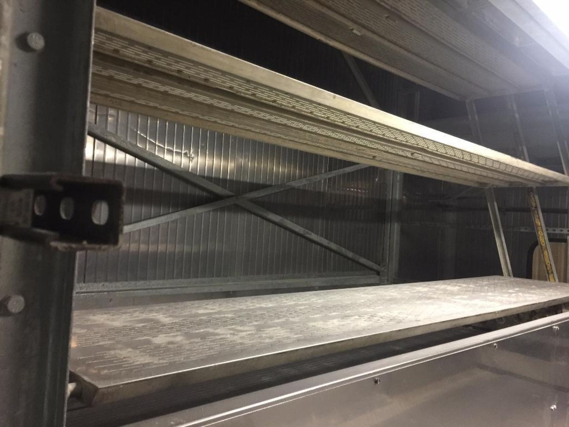 1998 Sasib proof box, 138 in. wide x 150 ft. long x 6 rows, 5 hr. proof time, each slat is 18 in. wi - Image 16 of 36