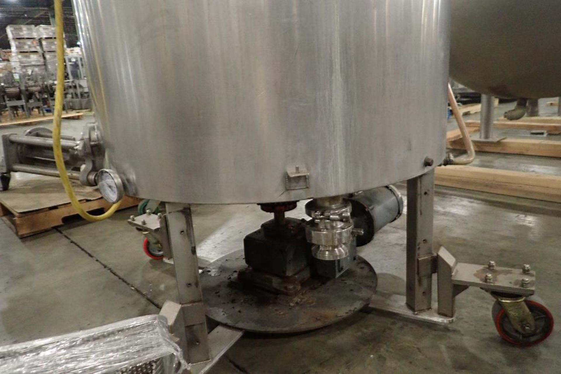 2004 Savage SS jacketed chocolate melt tank, Model 0974-60, SN 159, water jacket, 35 in. dia x 39 in - Image 10 of 13