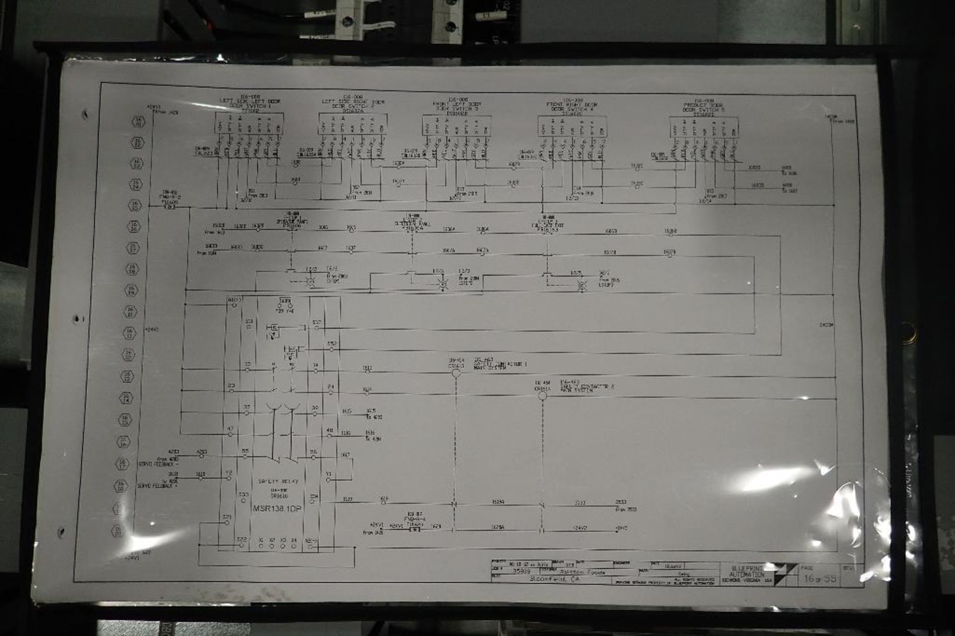 2012 Blue print automation robotic case packer, SN 2335, job no 35808, Allen Bradley panelview plus - Image 22 of 42