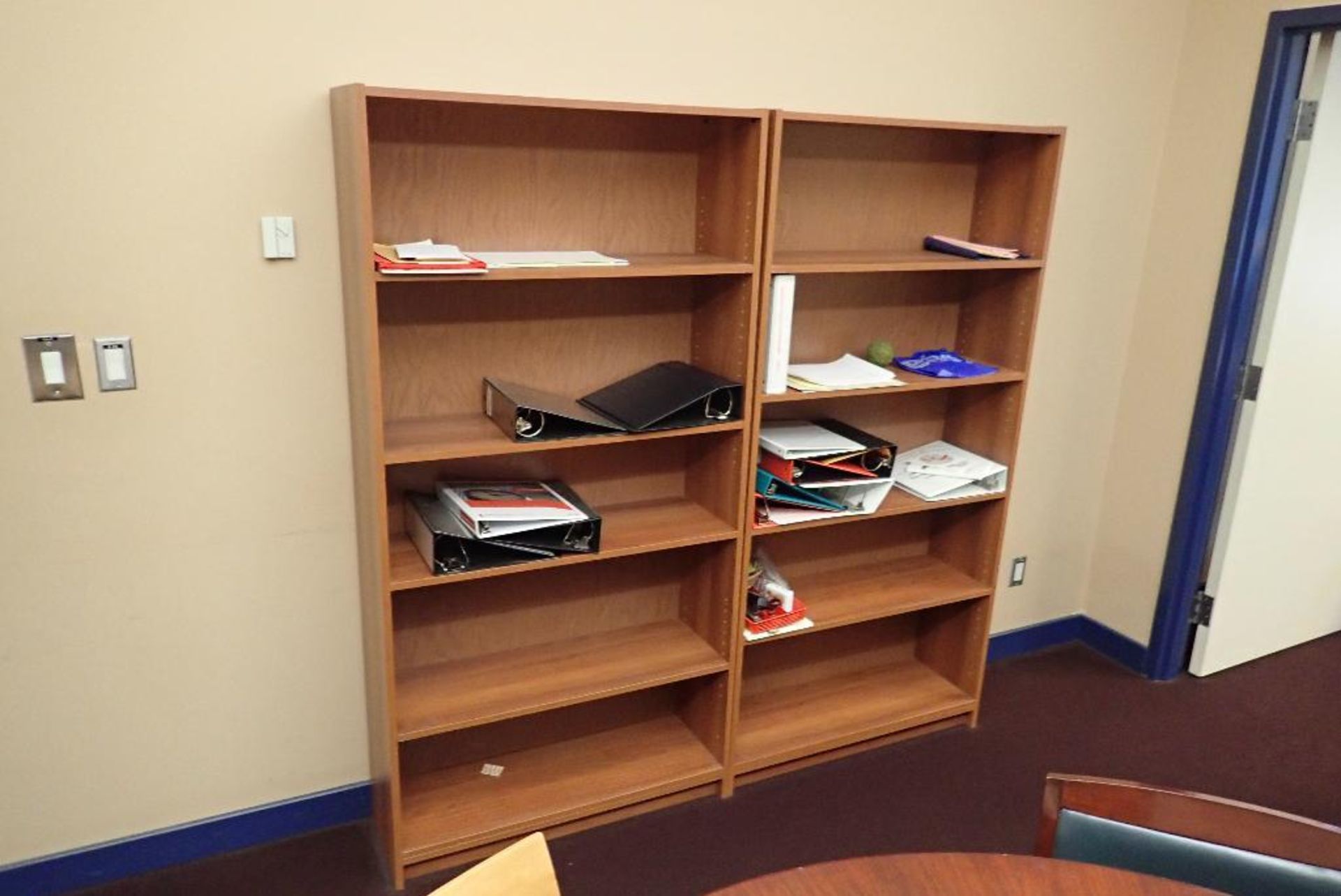 Consents of room, chairs, bookshelves, credenza. **Rigging Fee: $150** (Located in Delta, BC Canada. - Image 4 of 4