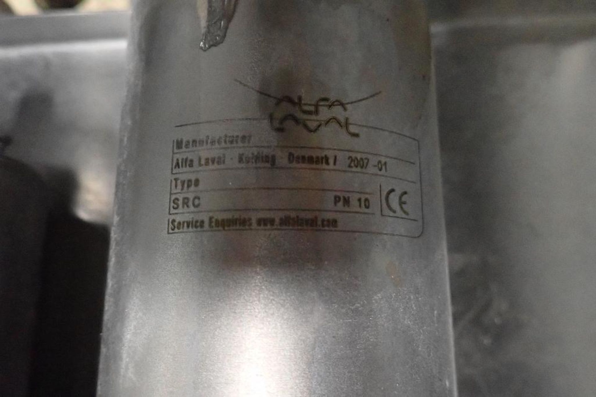 (3) Alfa Laval pneumatic valves, Type: SSV PN10, 1 1/2 in. outlets. **Rigging Fee: $25** (Located in - Image 4 of 5