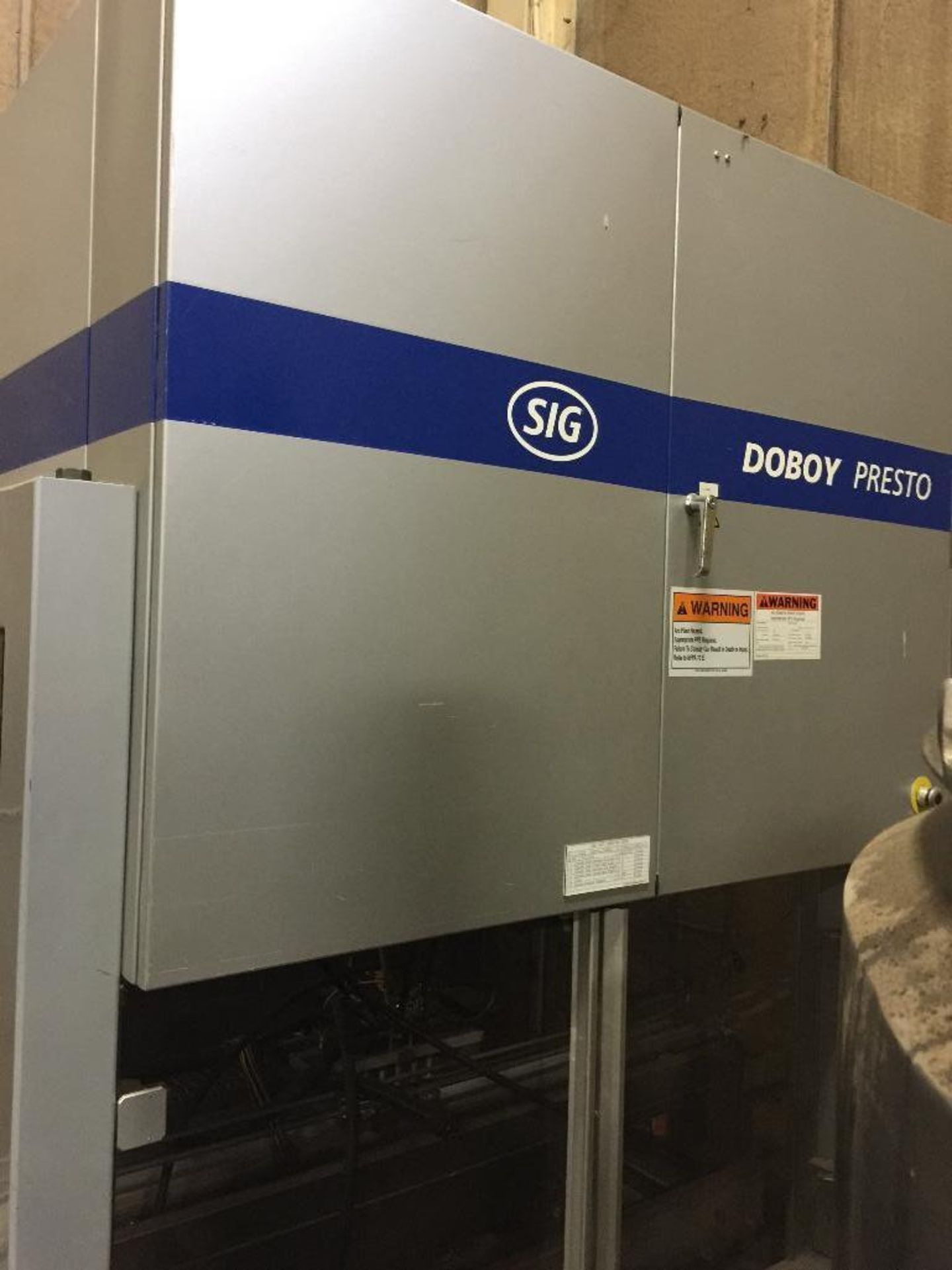 Doboy pick and place robot, Model Presto Top Loader, SN 03-24661 with vacuum pump on separate skid ( - Image 3 of 16