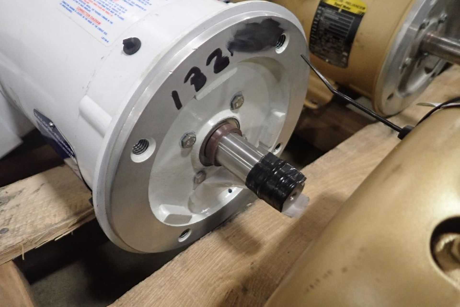 (3) Baldor electric motors, 5 hp, 5hp, 3 hp. (See photos for additional specs). **Rigging Fee: $25** - Image 9 of 10