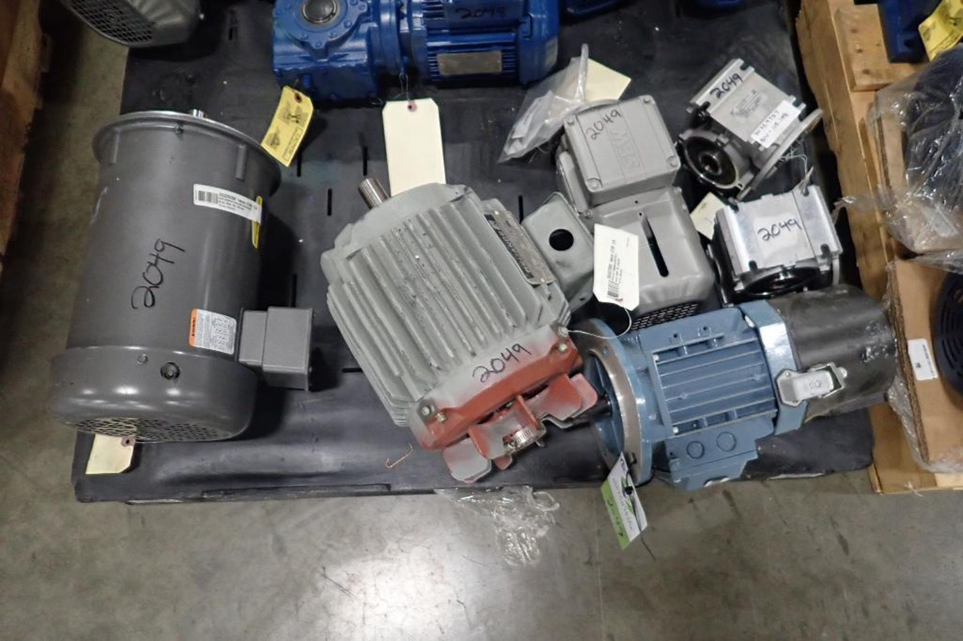 (6) assorted electric motors and gearboxes. (See photos for additional specs). **Rigging Fee: $30**