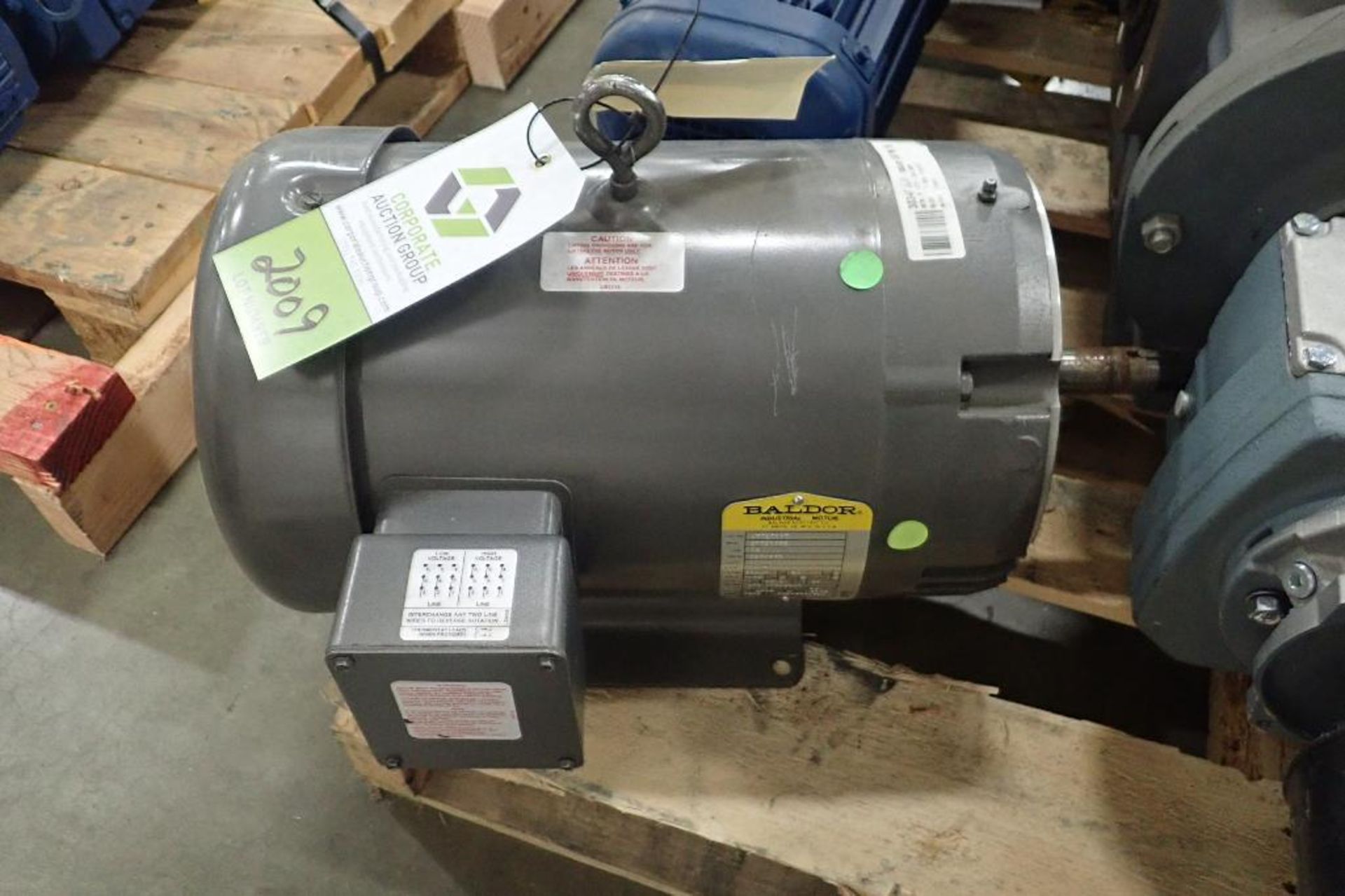 Baldor 10 hp electric motor. (See photos for additional specs). **Rigging Fee: $25** (Located in Eag