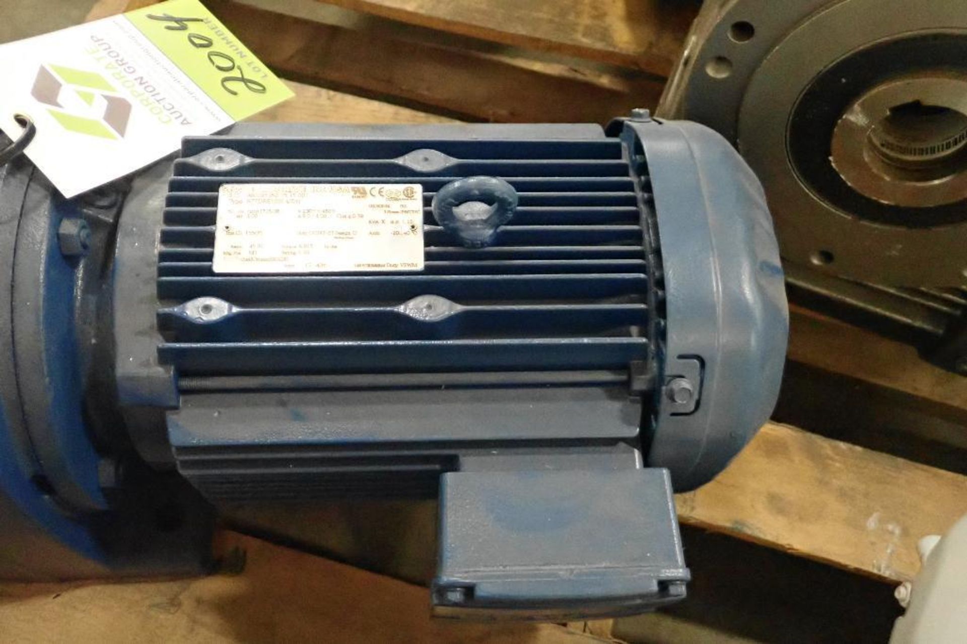 SEW 3 hp electric motor and gearbox. (See photos for additional specs). **Rigging Fee: $25** (Locate - Image 6 of 7