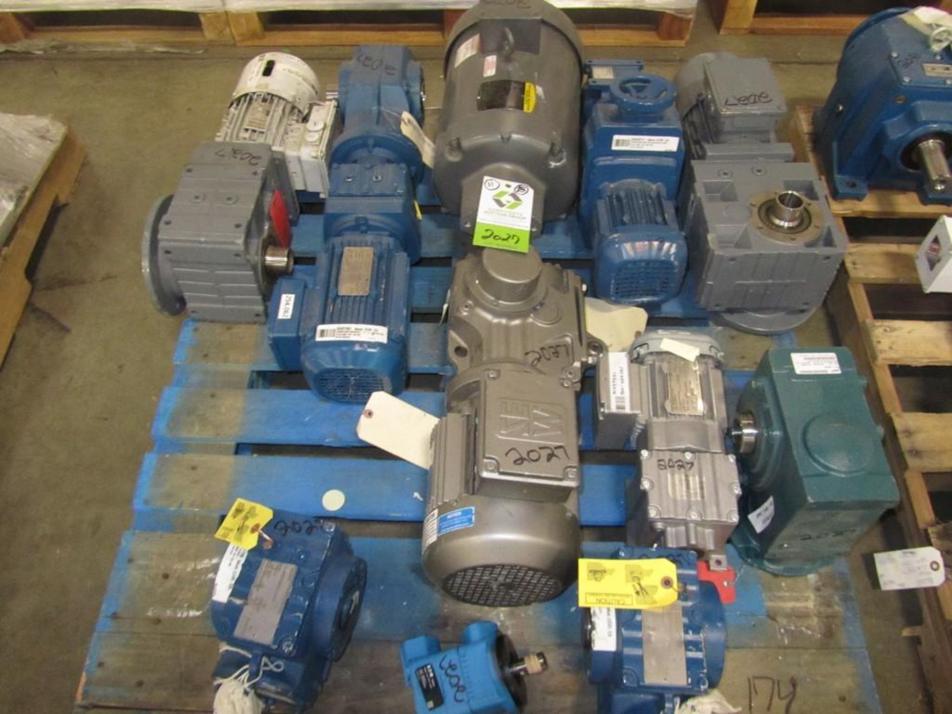 (11) assorted electric motors and gearboxes. (See photos for additional specs). **Rigging Fee: $25**