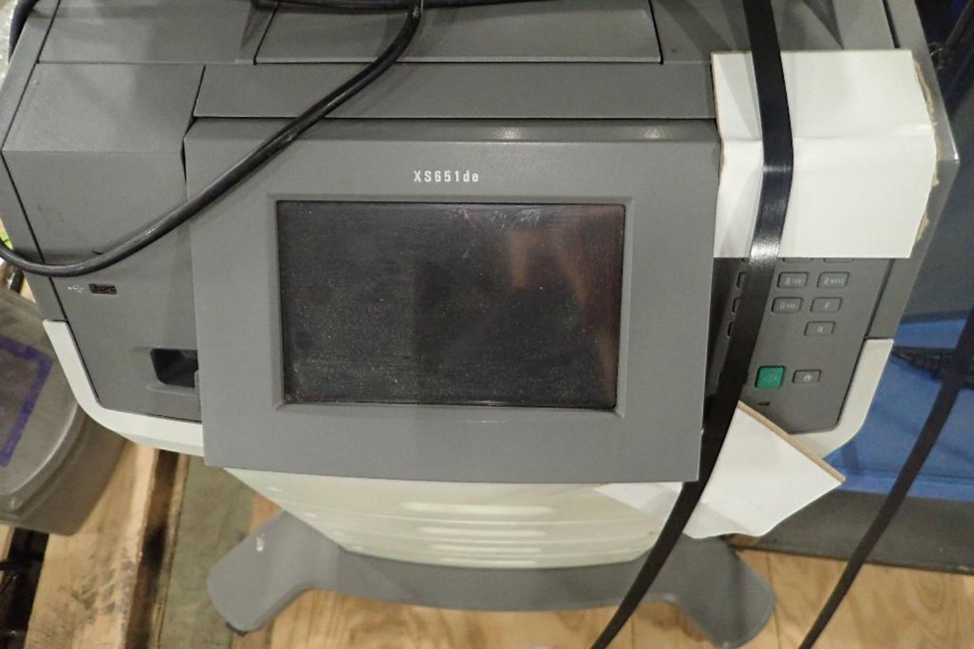 Lexmark copy machine, model: XS651DE. (See photos for additional specs). **Rigging Fee: $50** (Locat - Image 2 of 5