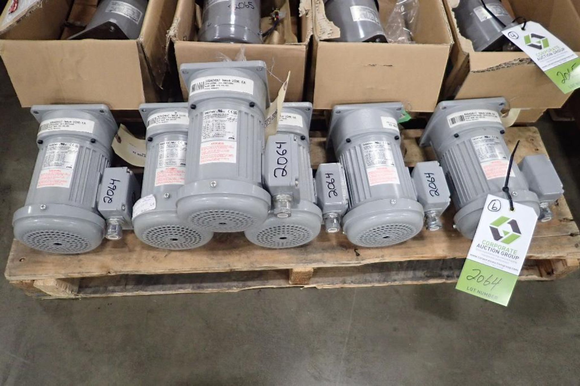 (6) New Brother 14 hp induction motors. (See photos for additional specs). **Rigging Fee: $25** (Loc