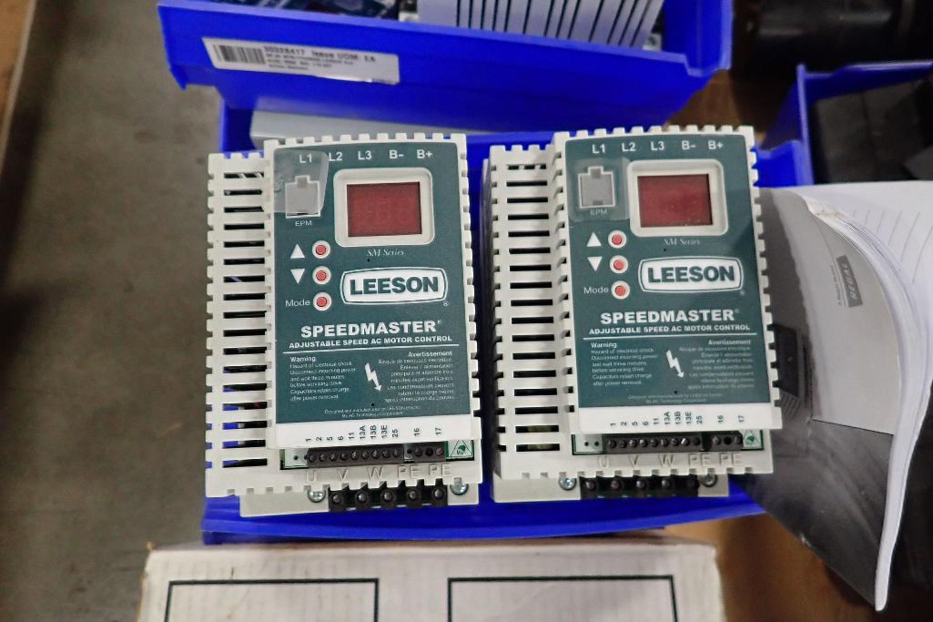 Lot of Leeson speed controllers, Allen Bradley parts, Acme transformer. (See photos for additional s - Image 15 of 32