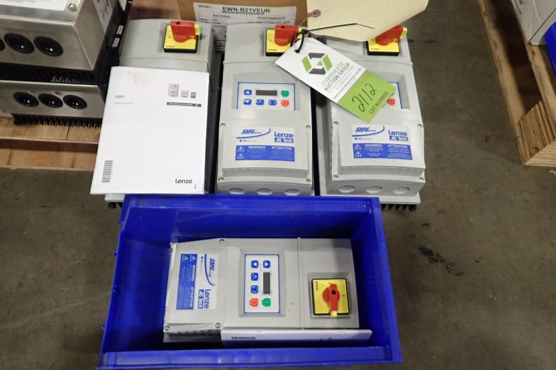 (4) Lenze ac tech SMVector speed controller. (See photos for additional specs). **Rigging Fee: $25**