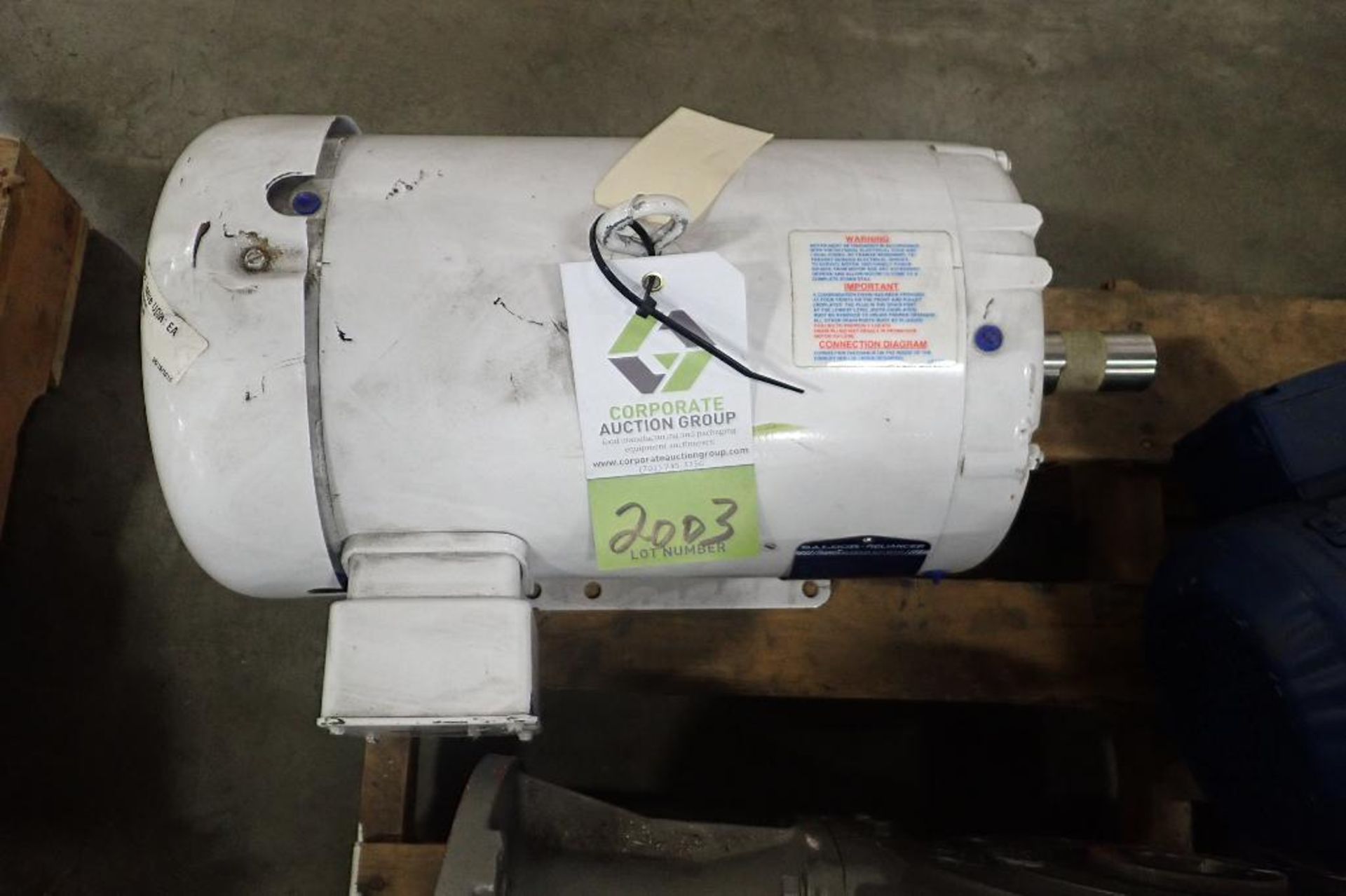 Baldor 10 hp electric motor. (See photos for additional specs). **Rigging Fee: $25** (Located in Eag