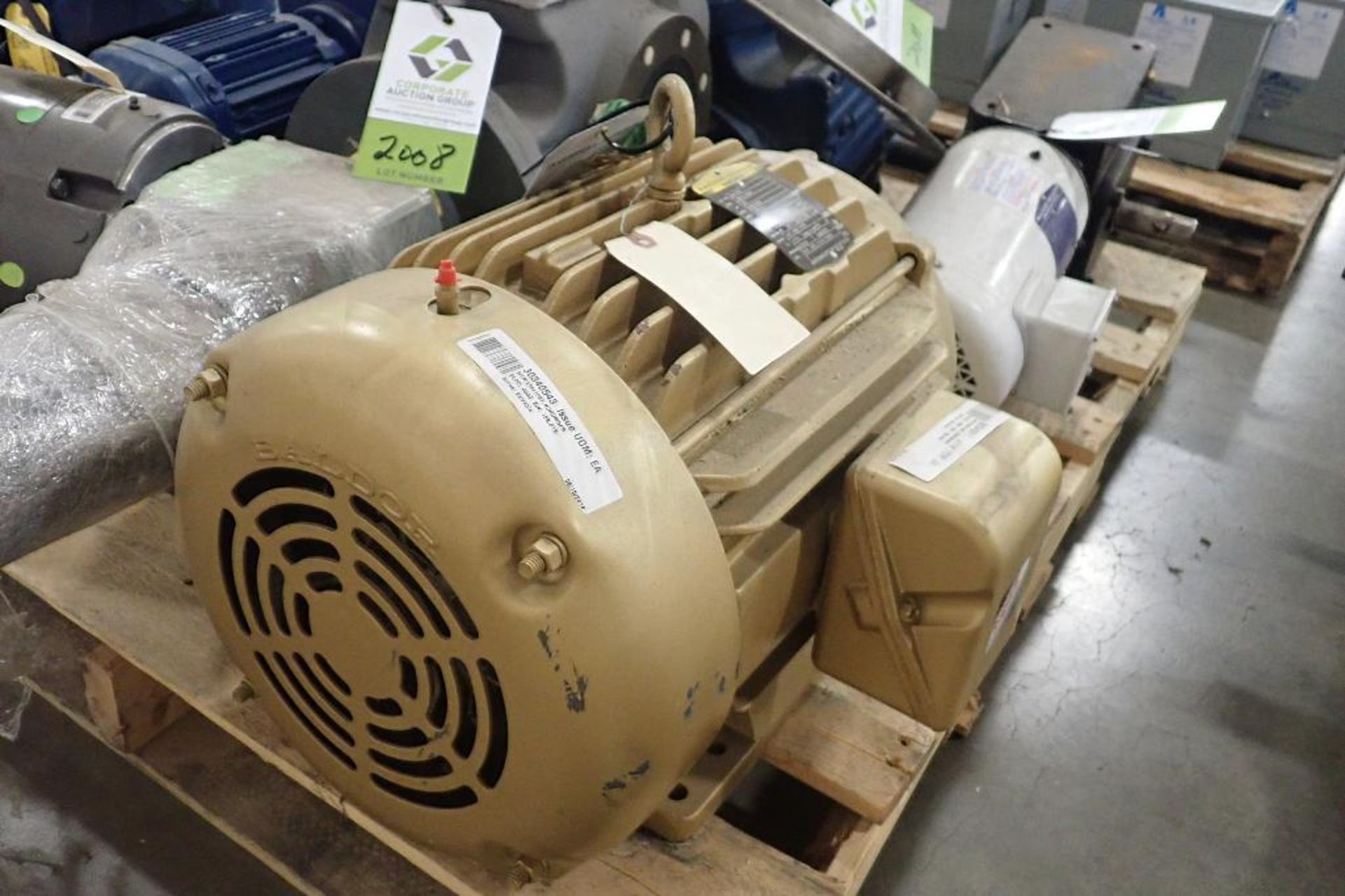 Baldor 20 hp electric motor. (See photos for additional specs). **Rigging Fee: $25** (Located in Eag - Image 3 of 4