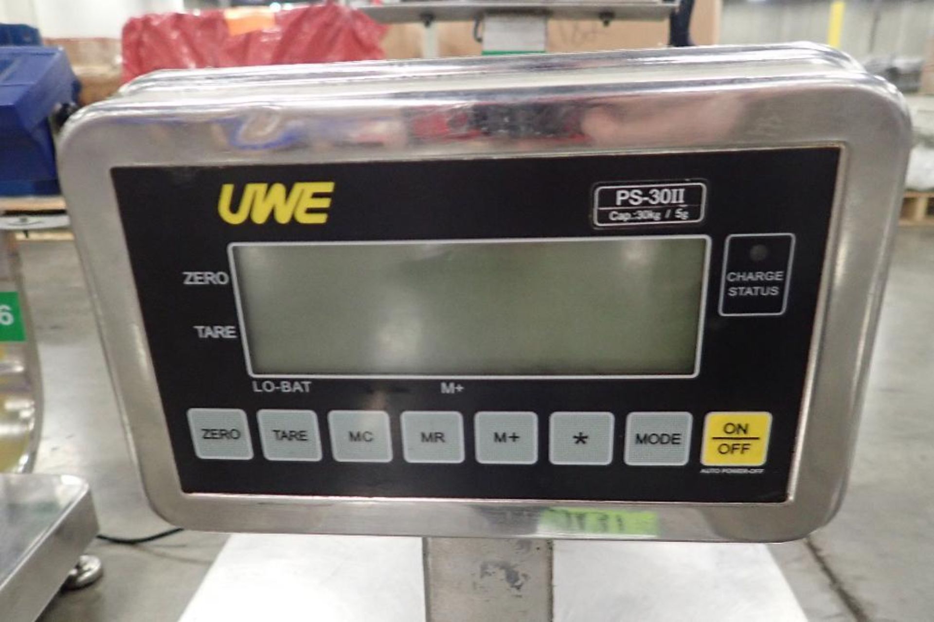 Weighing indicator bench scale, 12 in. x 16 in., UWE bench scale, 13 in. x 11 in.. (See photos for a - Image 3 of 9