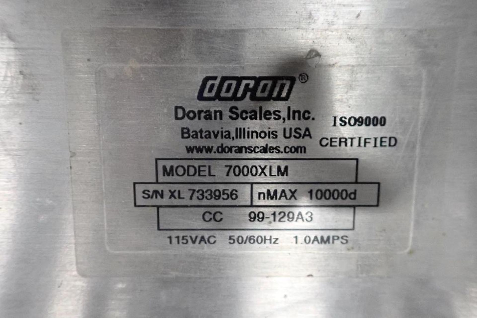 (2) Doran bench scales, 10 in. x 10 in.. (See photos for additional specs). **Rigging Fee: $25** (Lo - Image 5 of 10