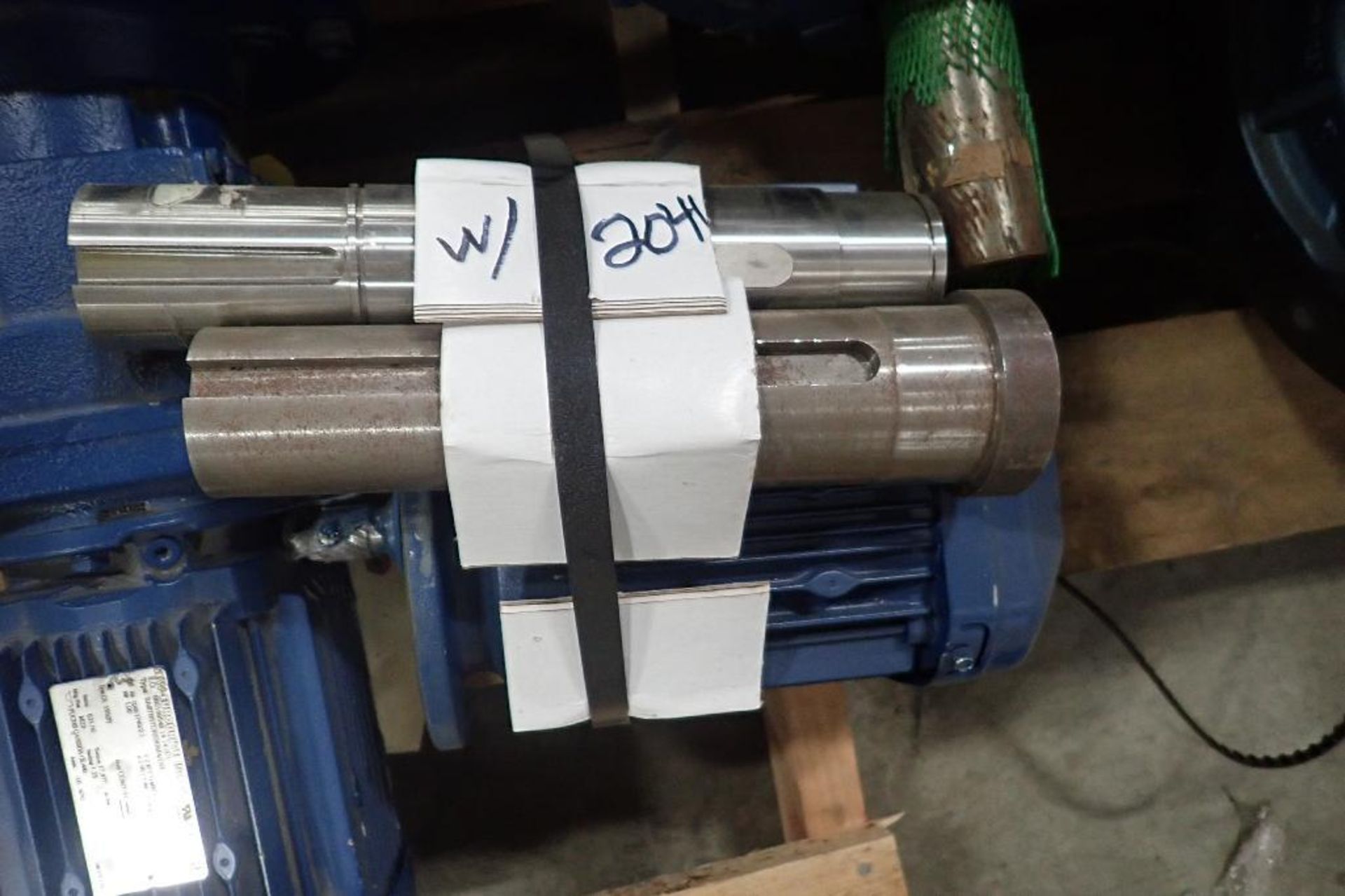 (2) Sew electric motors with gearboxes. (See photos for additional specs). **Rigging Fee: $25** (Loc - Image 11 of 14