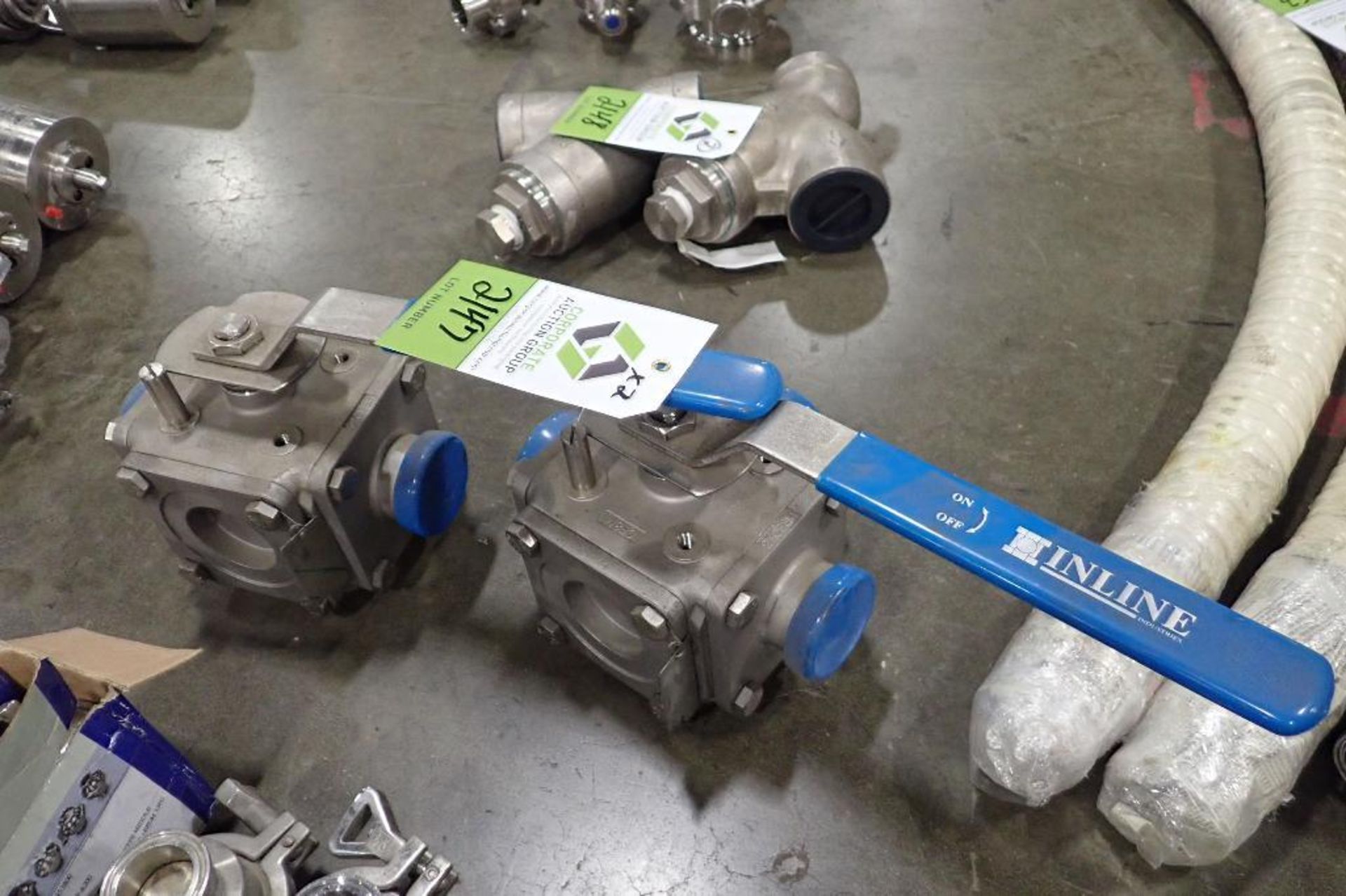 Dixon 2 in. SS 3-way ball valve (EACH). (See photos for additional specs). **Rigging Fee: $25** (Loc