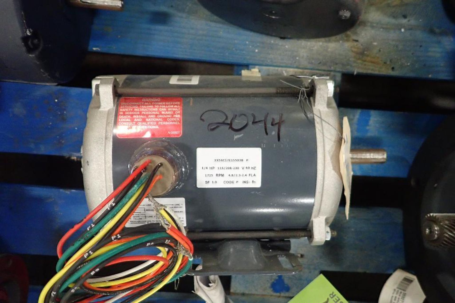 Pallet of assorted electric motors. (See photos for additional specs). **Rigging Fee: $35** (Located - Image 22 of 41