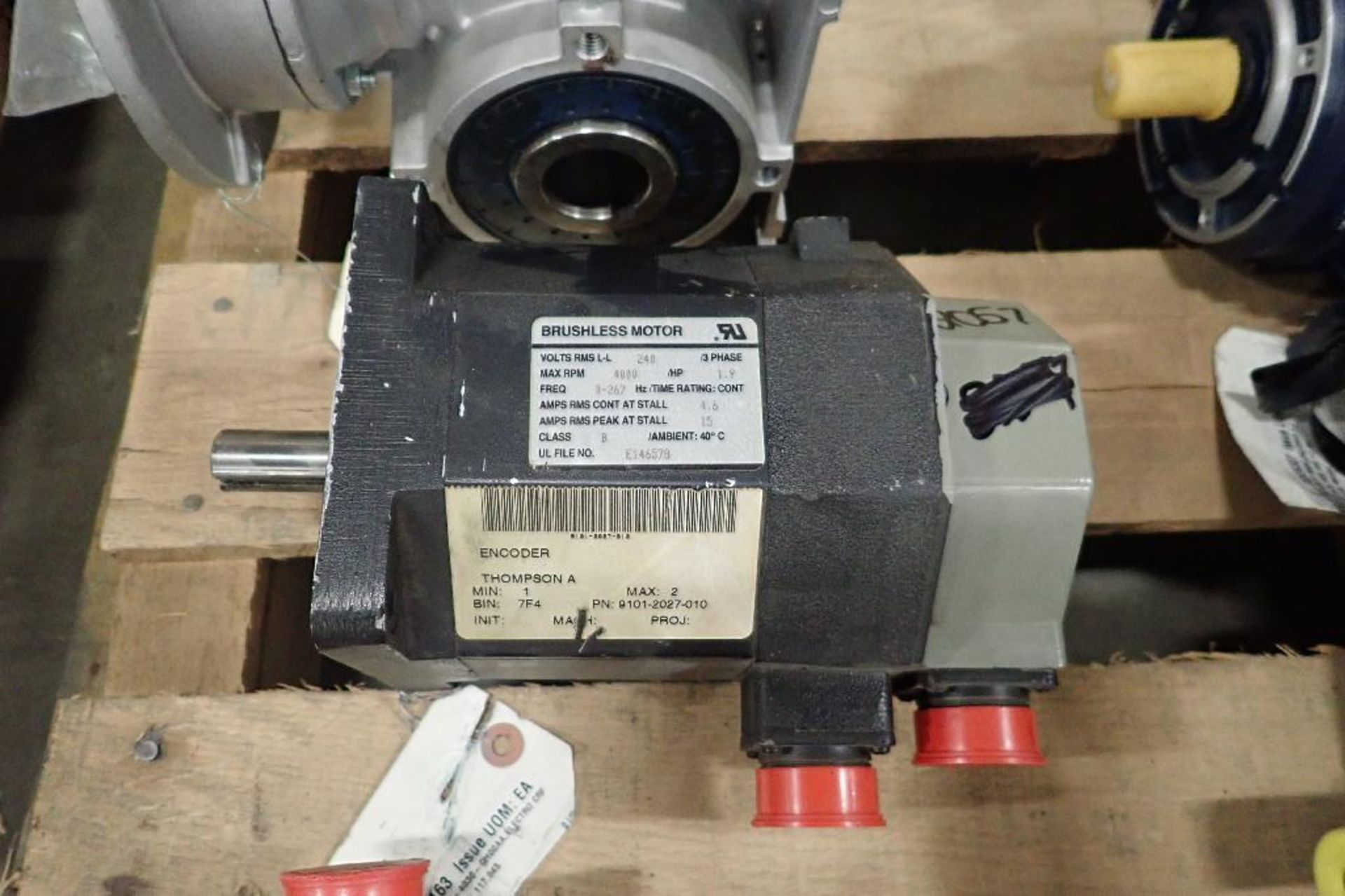 (8) assorted servo motors and electric motors. (See photos for additional specs). **Rigging Fee: $25 - Image 23 of 25