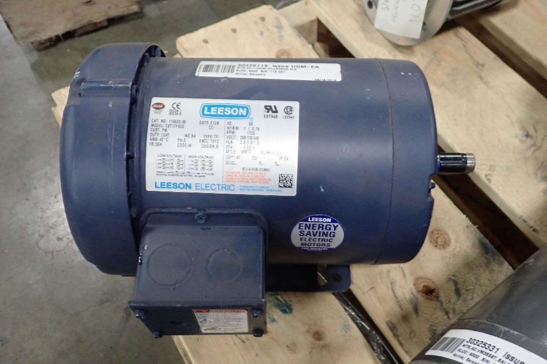 Pallet of assorted electric motors and gearboxes. (See photos for additional specs). **Rigging Fee: - Image 3 of 32