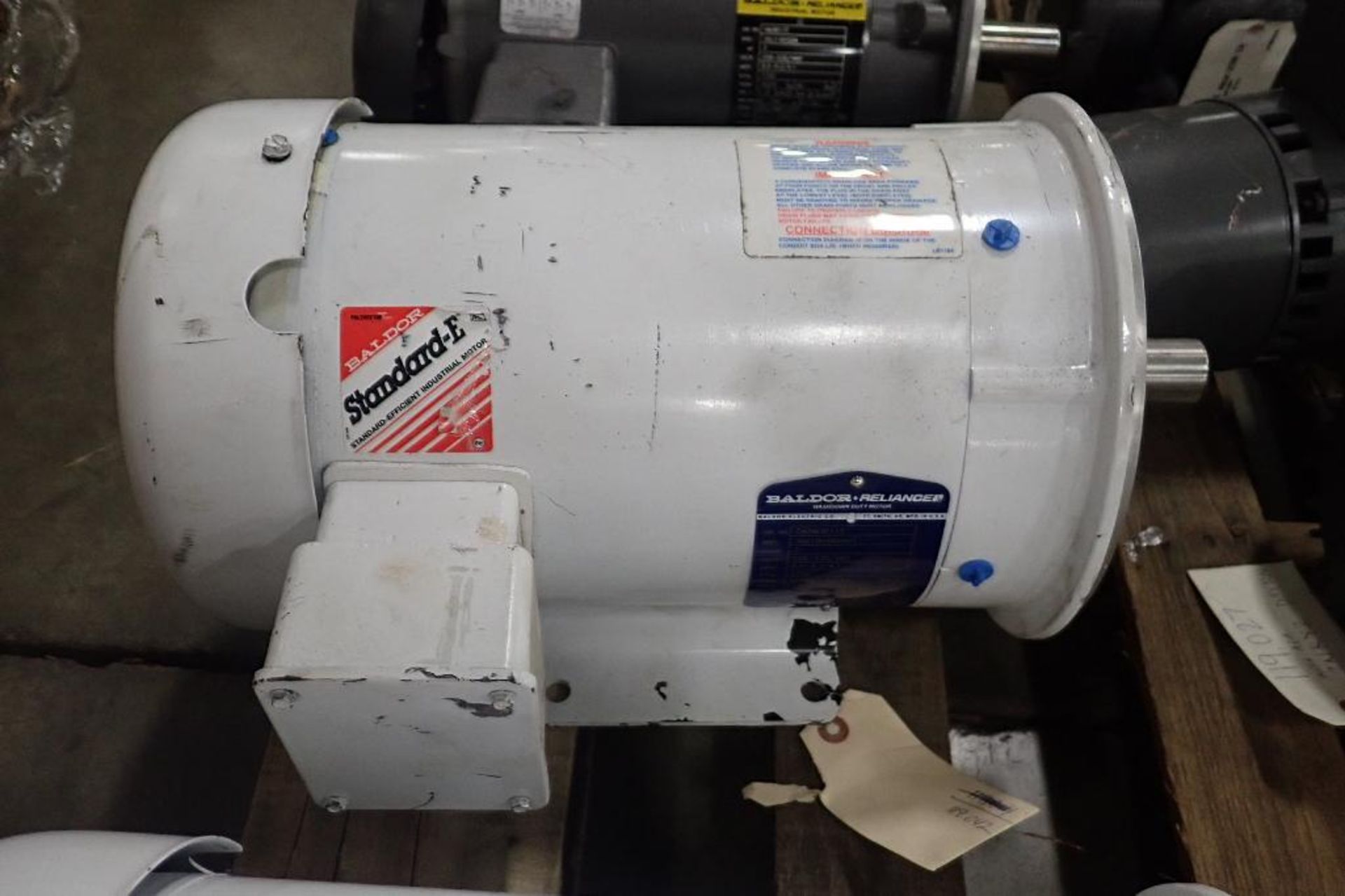 Pallet of Baldor electric motors. (See photos for additional specs). **Rigging Fee: $25** (Located i - Image 25 of 30